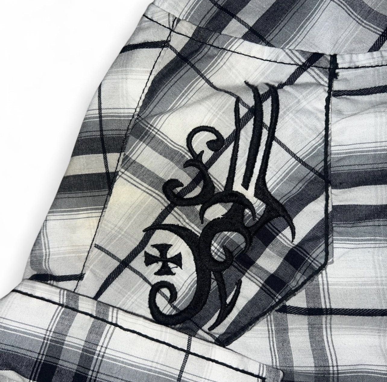 Helix Helix white and black plaid button-up shirt Size US L / EU 52-54 / 3 - 7 Thumbnail
