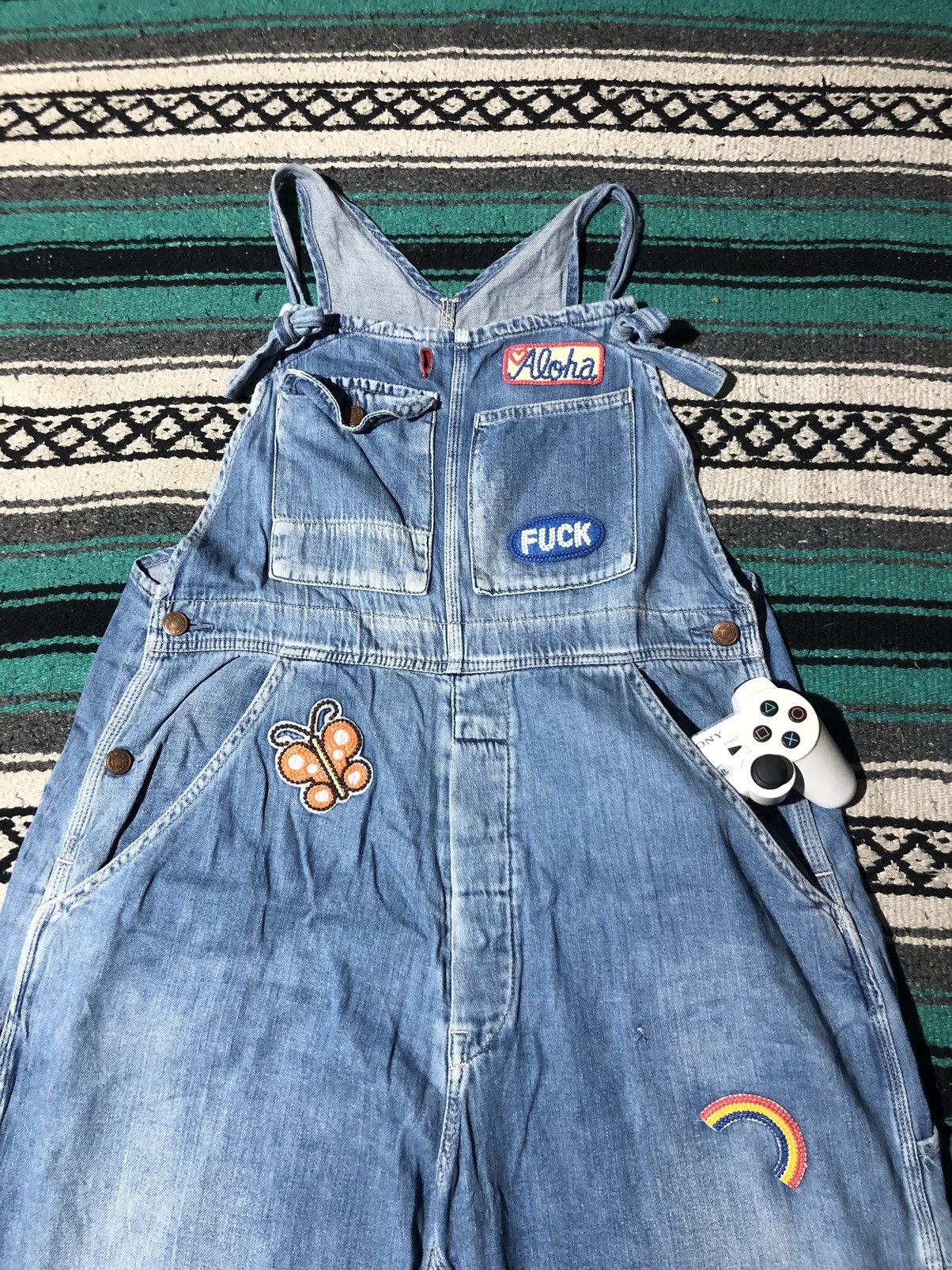 Hysteric Glamour Rare !! Hysteric Glamour Overalls Denim Size 28" / US 6 / IT 42 - 2 Thumbnail