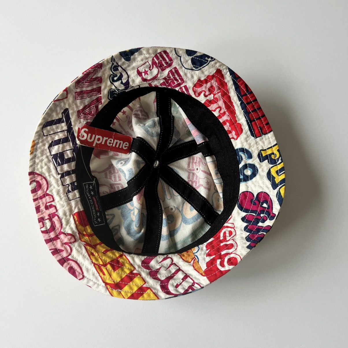 Hysteric Glamour × Supreme Supreme Hysteric Glamour Text Bell Hat Bucket Crusher White Size ONE SIZE - 5 Thumbnail