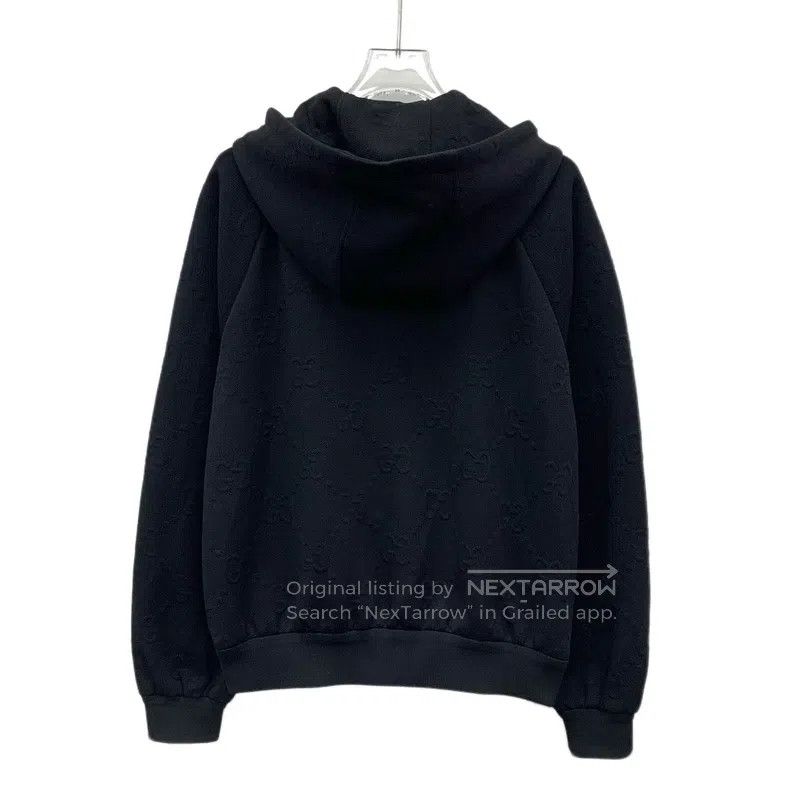 Gucci Gucci Black logo dark pattern jacquard full print hooded d Size US XS / EU 42 / 0 - 2 Thumbnail
