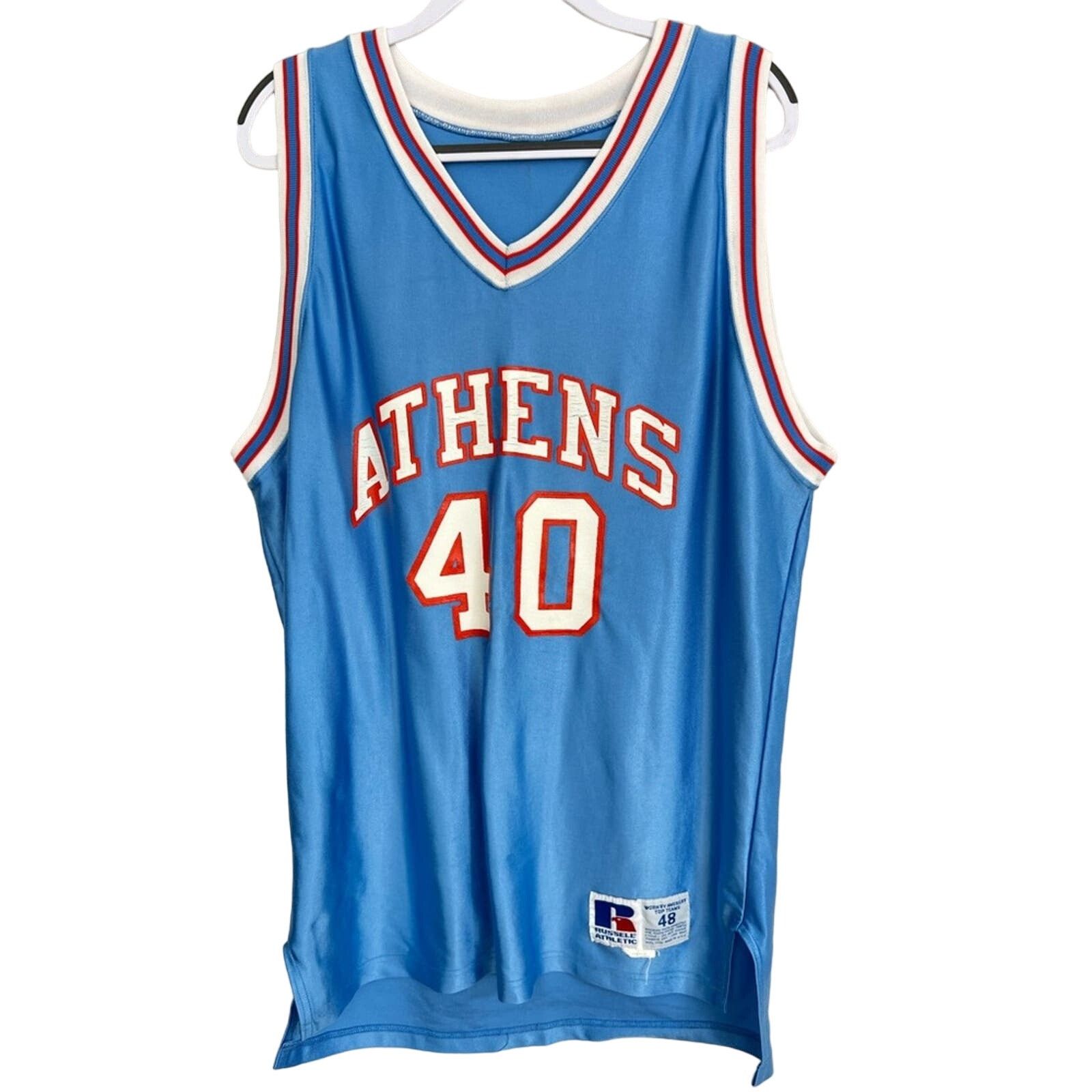 Russell Athletic Vintage Russell Athletic ATHENS Jersey Size 48 MADE IN USA Size US XL / EU 56 / 4 - 1 Thumbnail