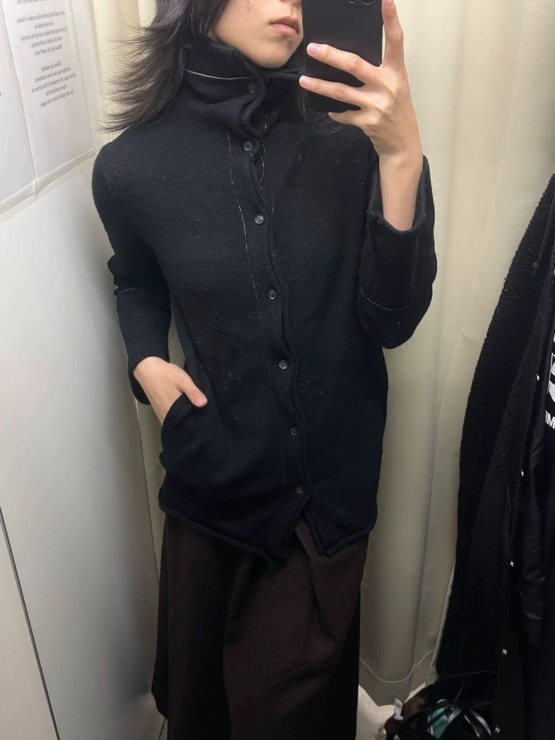 Yohji Yamamoto17aw Wool Cardigan Top shirt 2503-Nextarrow