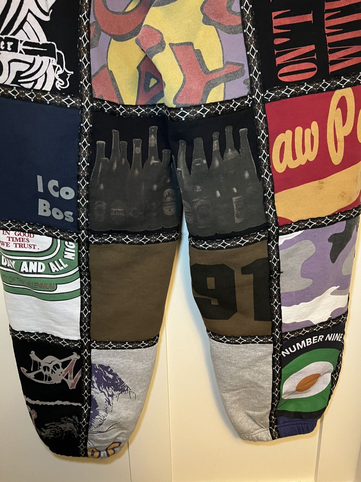 Number (N)ine × Supreme Supreme X Number (N)ine patchwork sweatpants Size US 36 / EU 52 - 10 Thumbnail