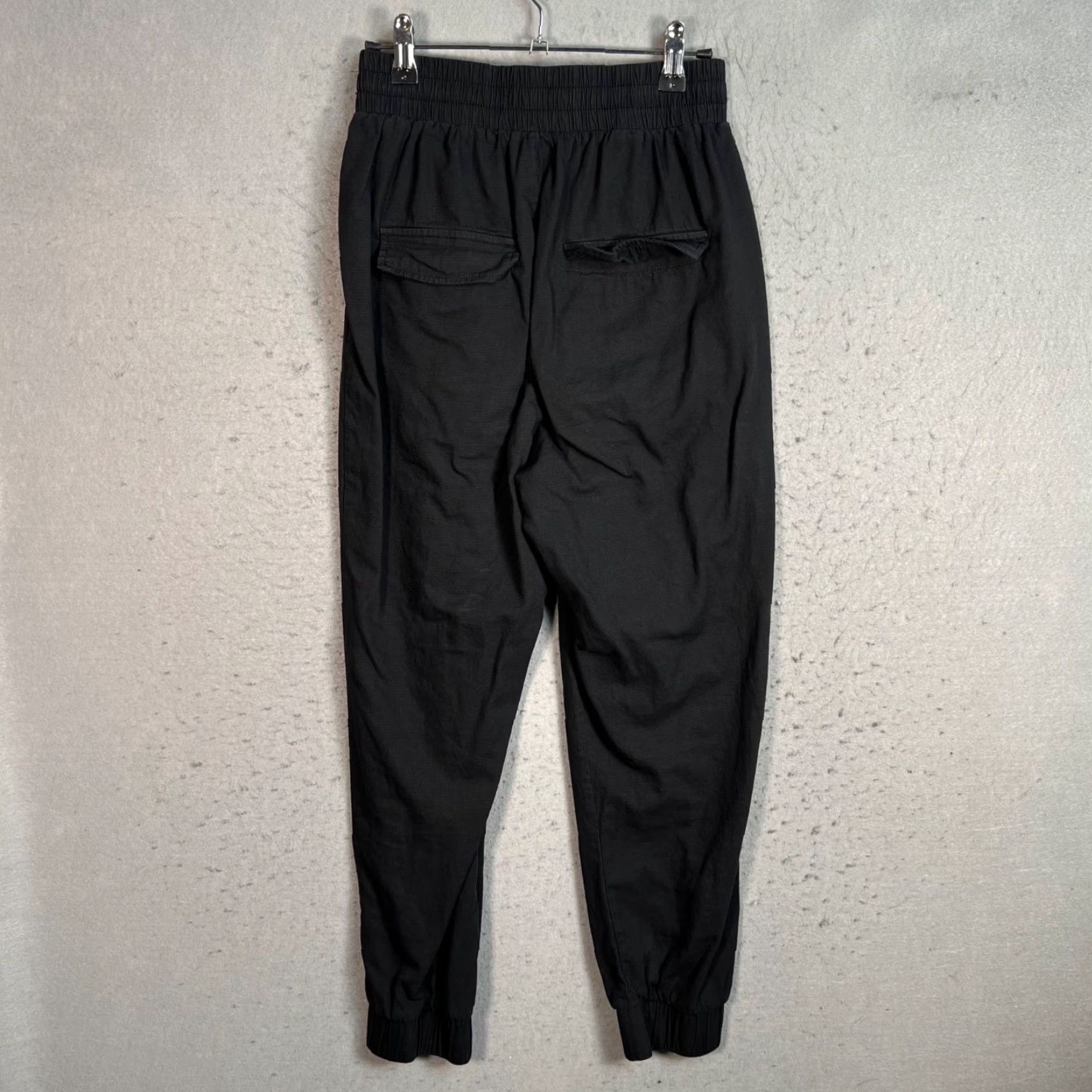 BB Dakota BB Dakota Steve Madden Womens Size Small Black Cotton Jogger Pants - Tapered Leg, Flat Front, High Rise, Casual Size 28" / US 6 / IT 42 - 2 Thumbnail