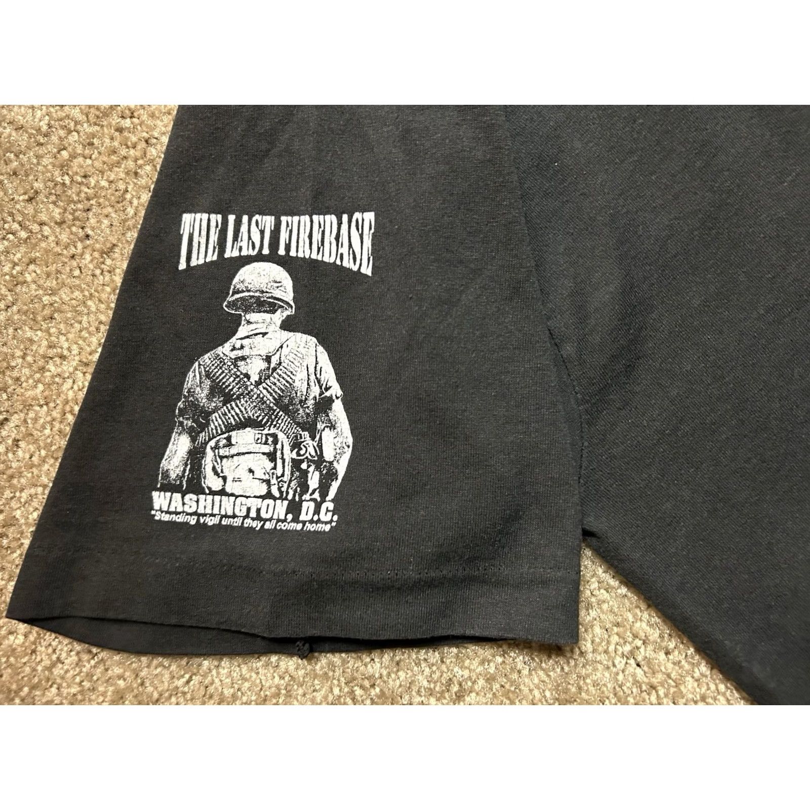 Fruit Of The Loom VINTAGE Rolling Thunder POW MIA 1995 Motorcycle Men’s T Shirt 2XL Black Logo 90s Mens T-Shirt Size US XXL / EU 58 / 5 - 5 Thumbnail