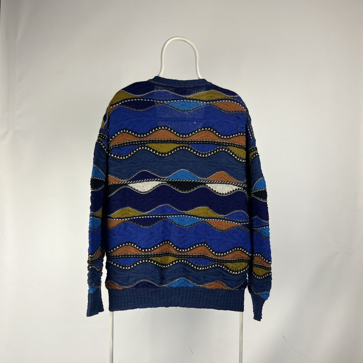 Coogi By Art Human Cardigan 3D Knit Cable Sweater Coogi style Size US M / EU 48-50 / 2 - 2 Thumbnail