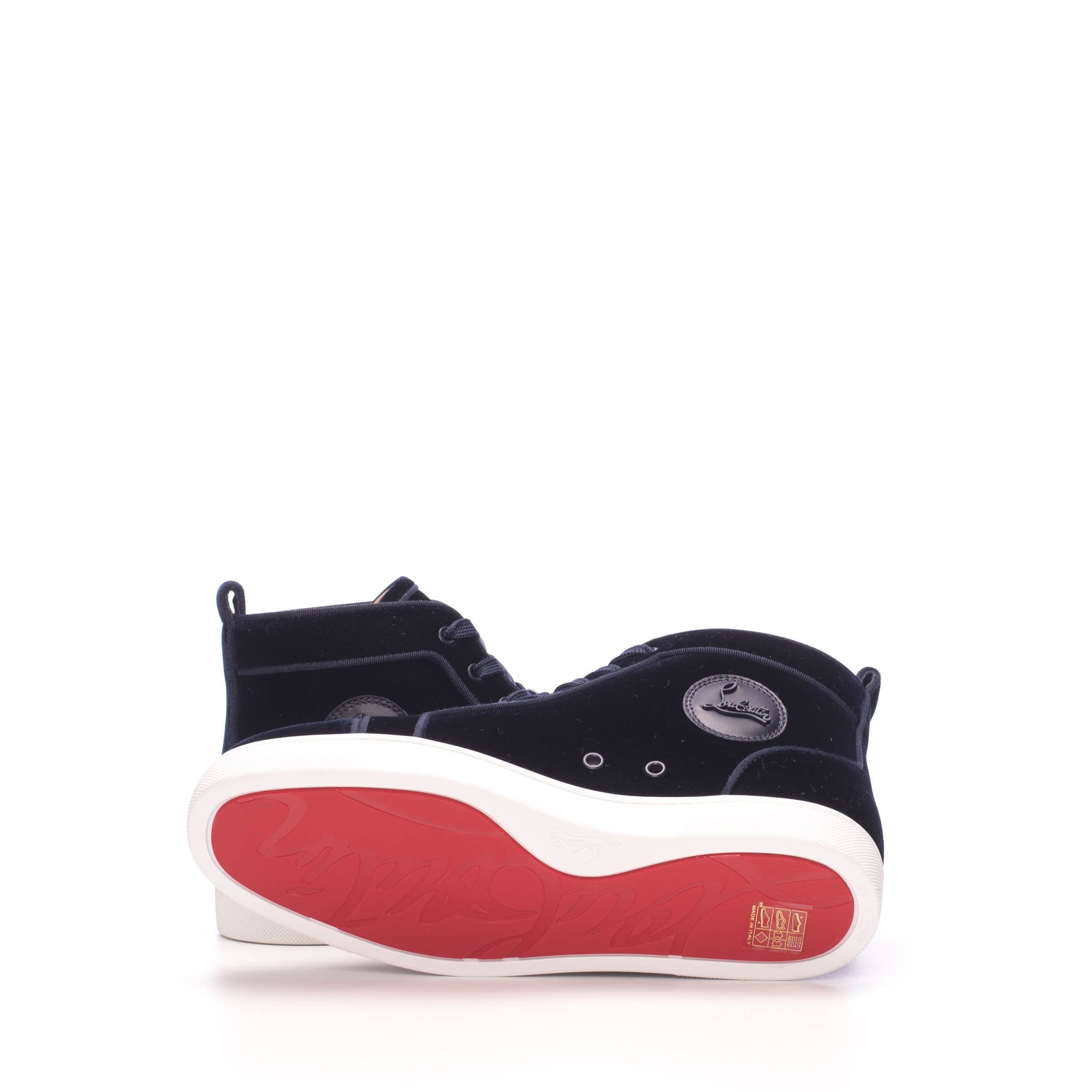Christian Louboutin Hightop Sneakers Louis Orlato Velvet Size US 6.5 / EU 39-40 - 9 Thumbnail