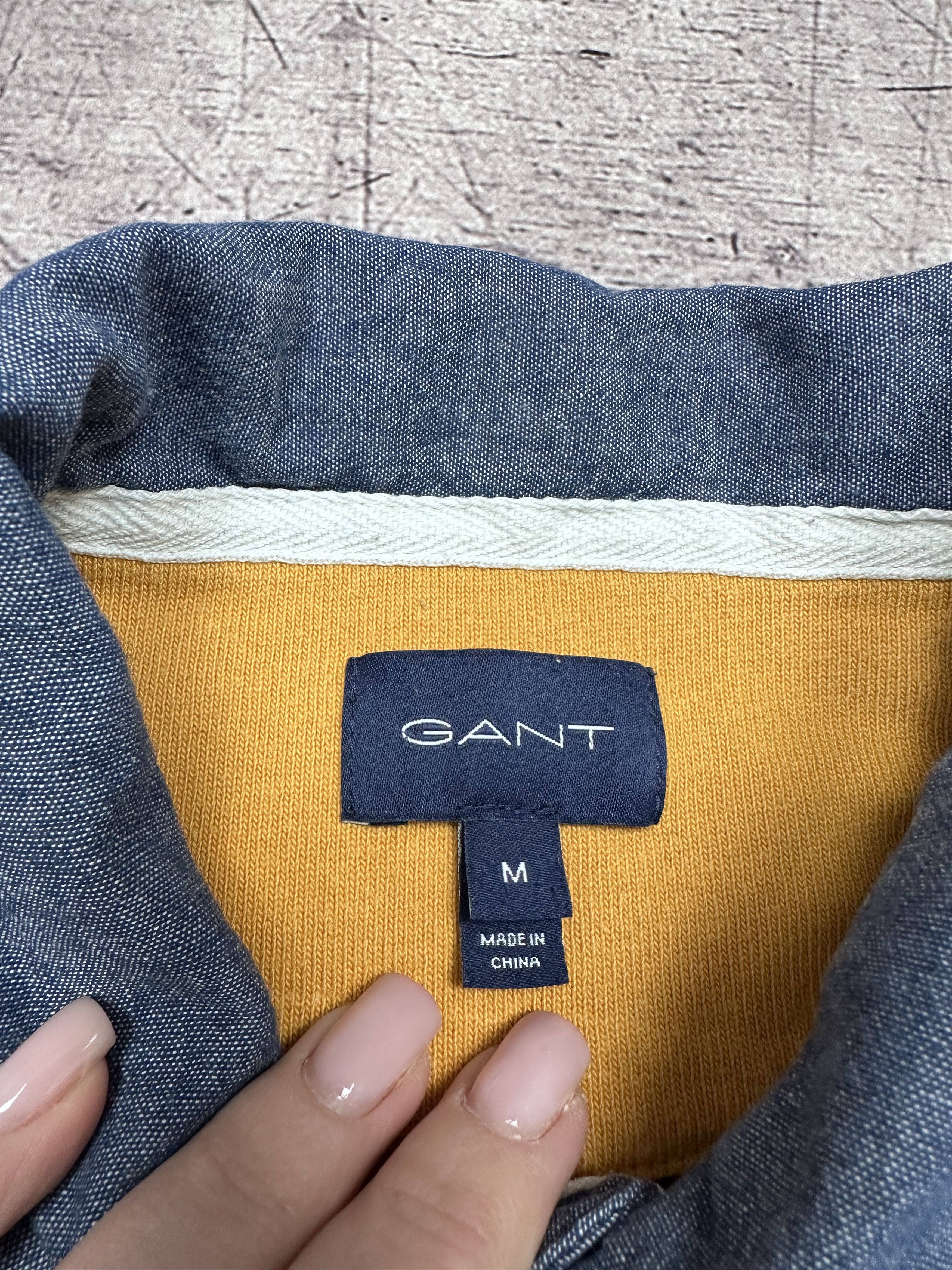 Gant × Vintage Gant Vintage Mens Rugby Long Sleeve Polo Shirt Size US M / EU 48-50 / 2 - 4 Thumbnail