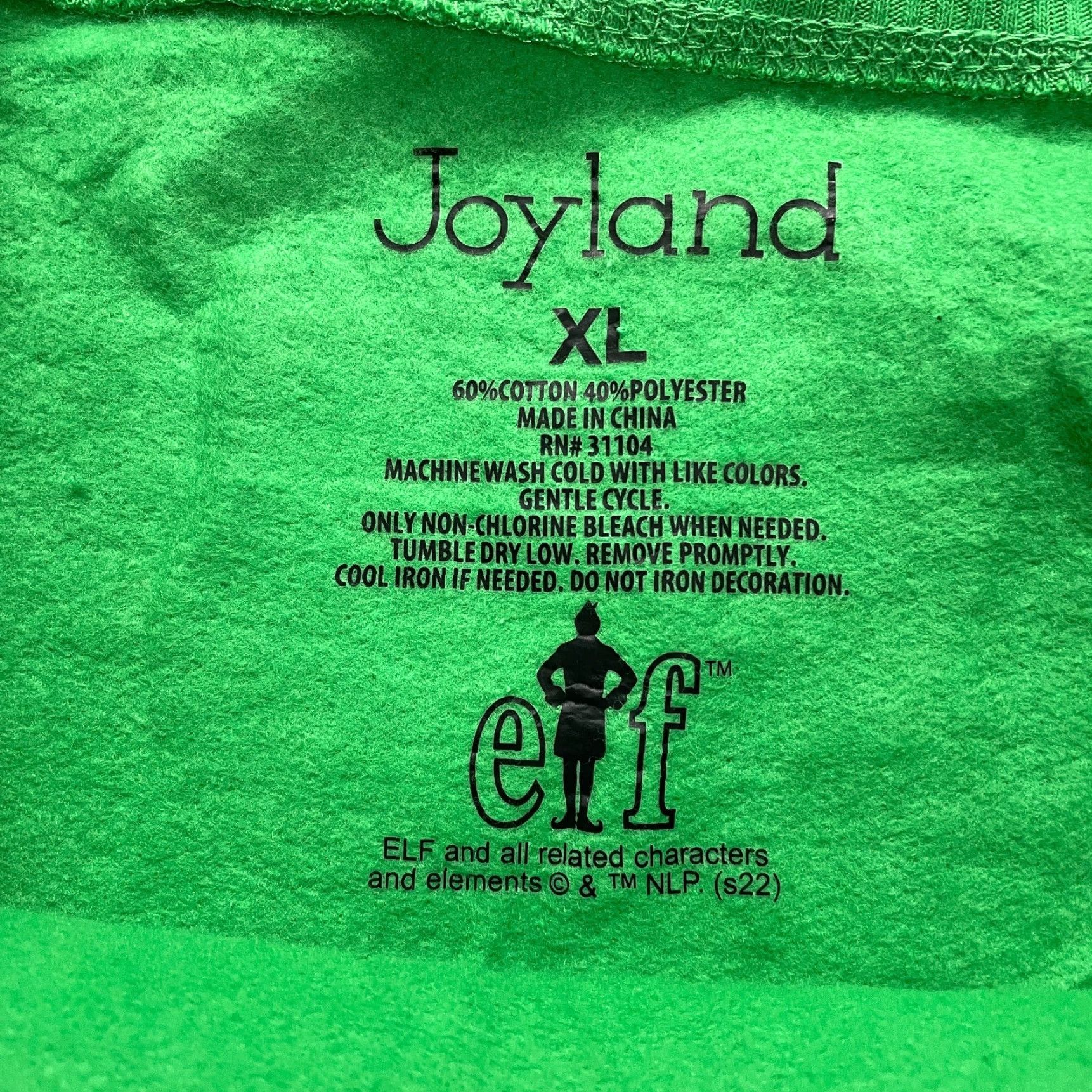 Vintage Joyland Sweatshirt Women XL Green Christmas Holiday Elf Graphic NWT Pullover Crew Neck All Seasons Casual Logo Regular Size XL / US 12-14 / IT 48-50 - 6 Thumbnail