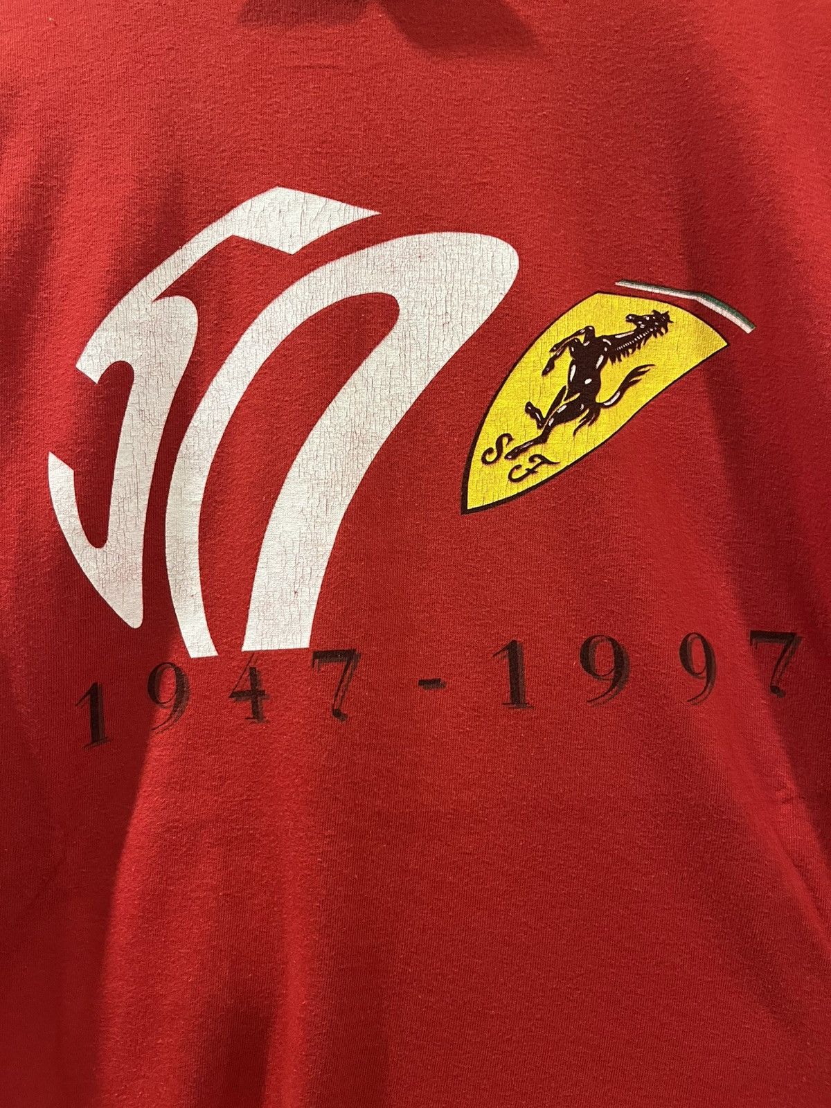 Ferrari Vintage 90s Ferrari 50th Anniversary T-Shirt Size US L / EU 52-54 / 3 - 3 Thumbnail