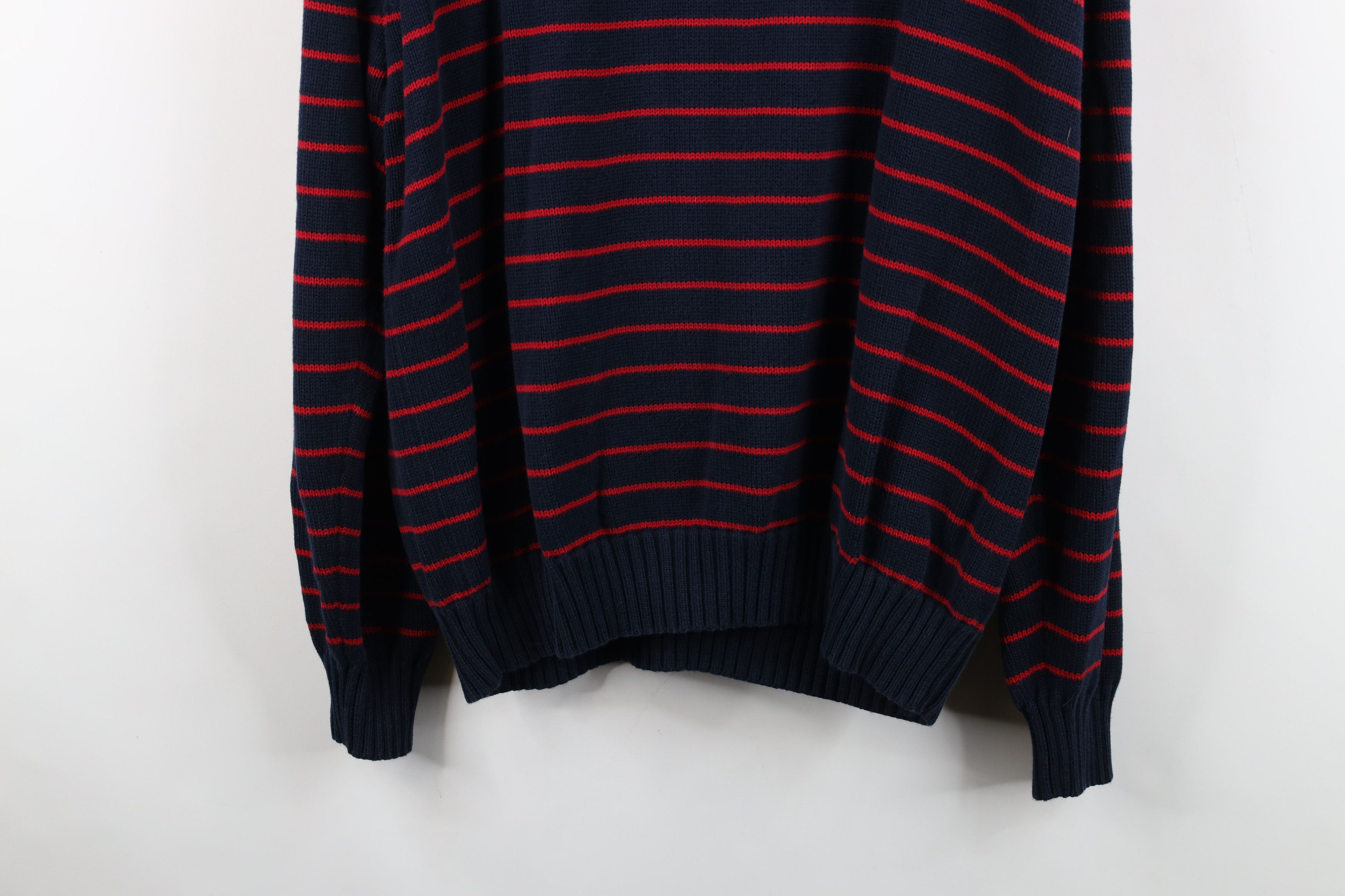 Brooks Brothers Vintage 90s Brooks Brothers Knit Striped Collared Sweater Size US L / EU 52-54 / 3 - 10 Thumbnail