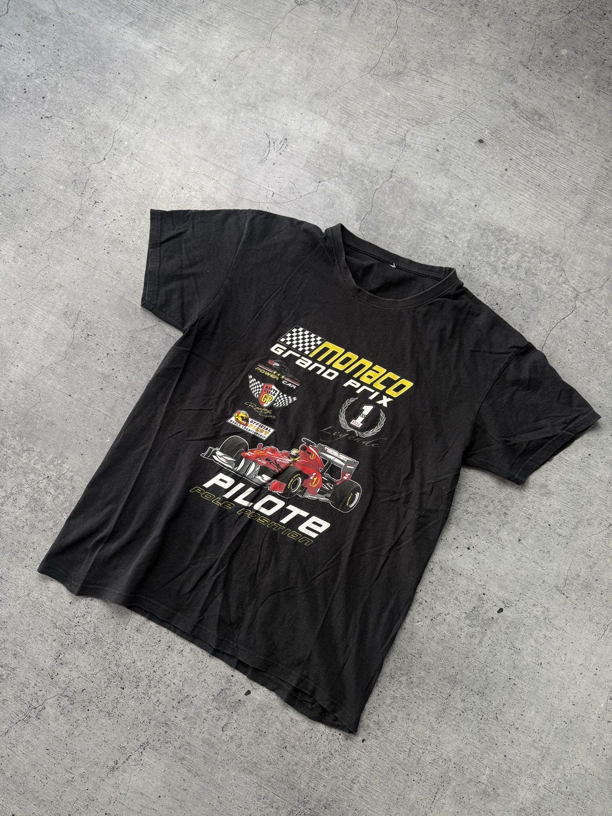 Vintage Vintage Monaco Grand Prix Formula 1 Racing T-Shirt Size L Size US L / EU 52-54 / 3 - 2 Thumbnail