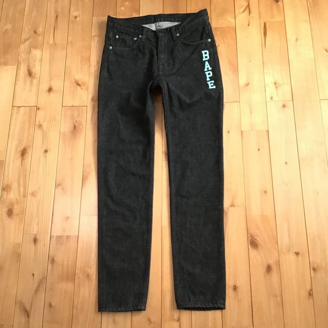 Bape 💫Glow in the dark💫 BAPE City Camo Black Denim Pants ★size S Size US 30 / EU 46 - 2 Thumbnail