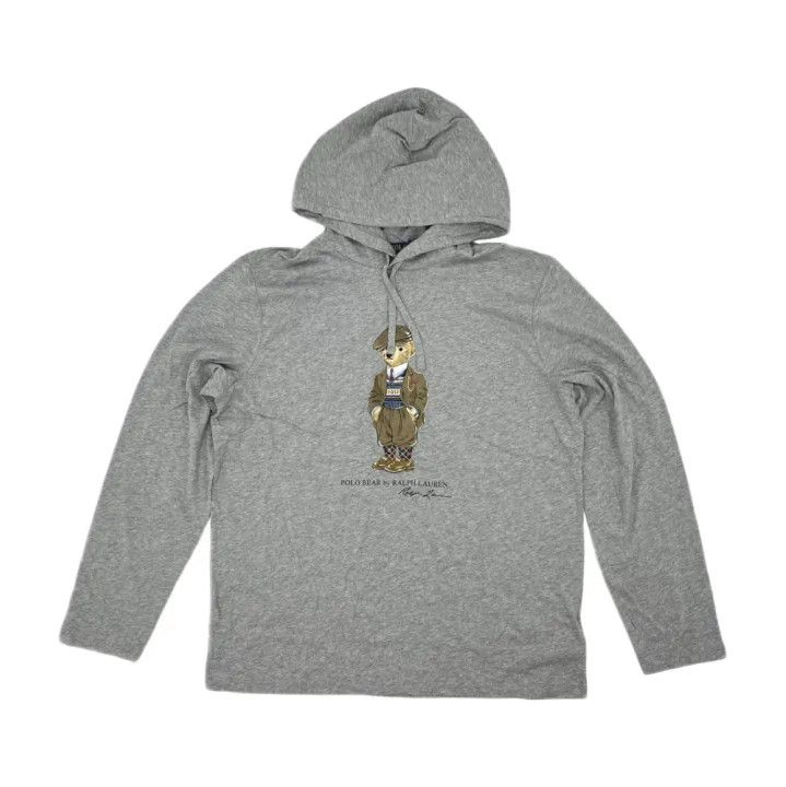 Polo Ralph Lauren Polo Ralph Lauren Bear Graphic Hooded Long-Sleeve T-Shirt Size US S / EU 44-46 / 1 - 1 Thumbnail