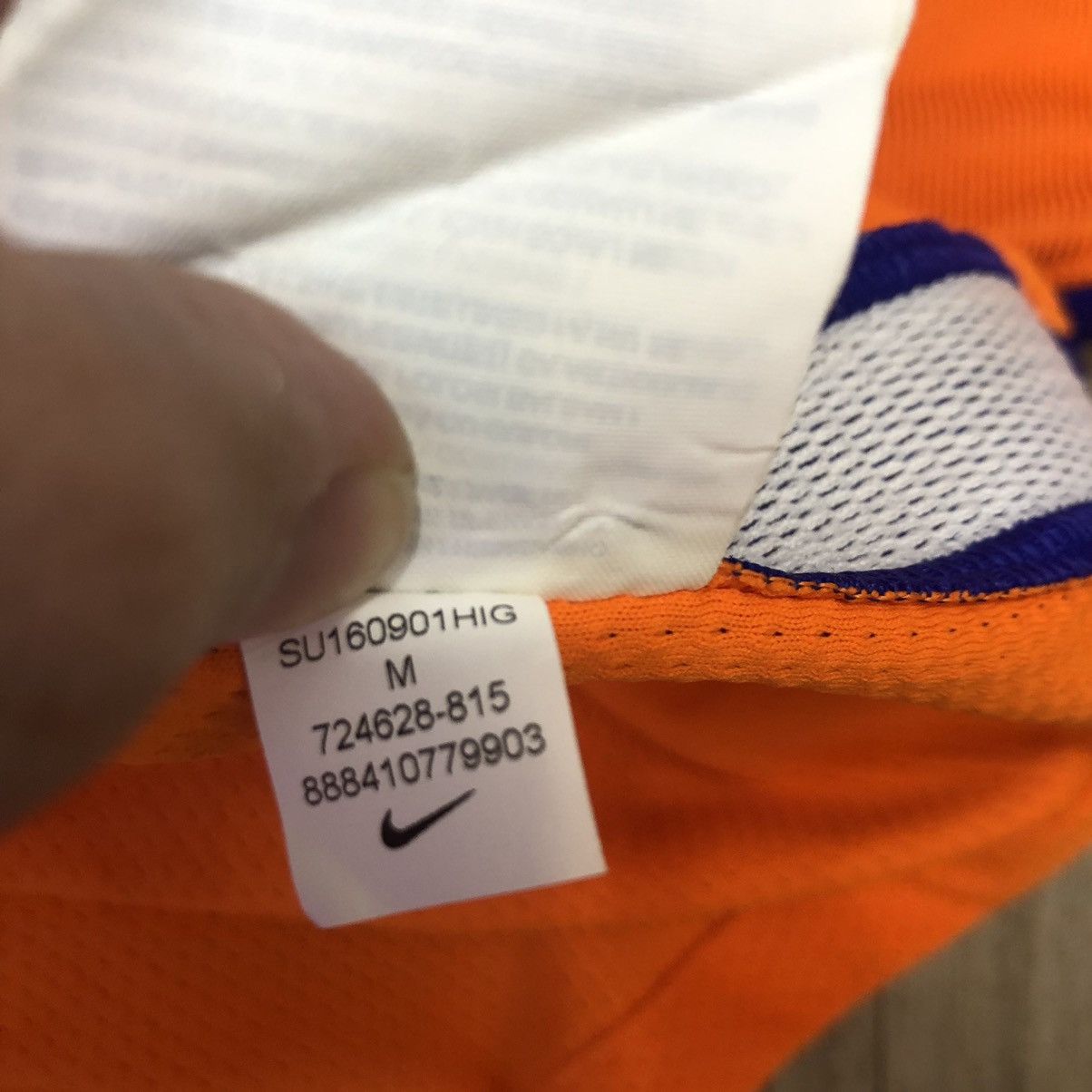 Nike Holland 16/17 player issue home shirt Size US M / EU 48-50 / 2 - 8 Thumbnail