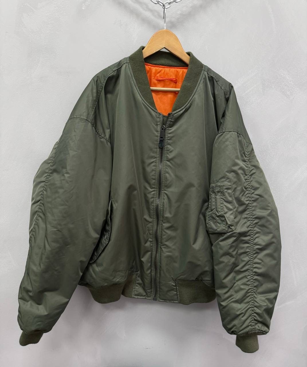 ARCHIVE 90s MA 1 BOMBER JACKET BALENCIAGA STYLE OLIVE Outerwear