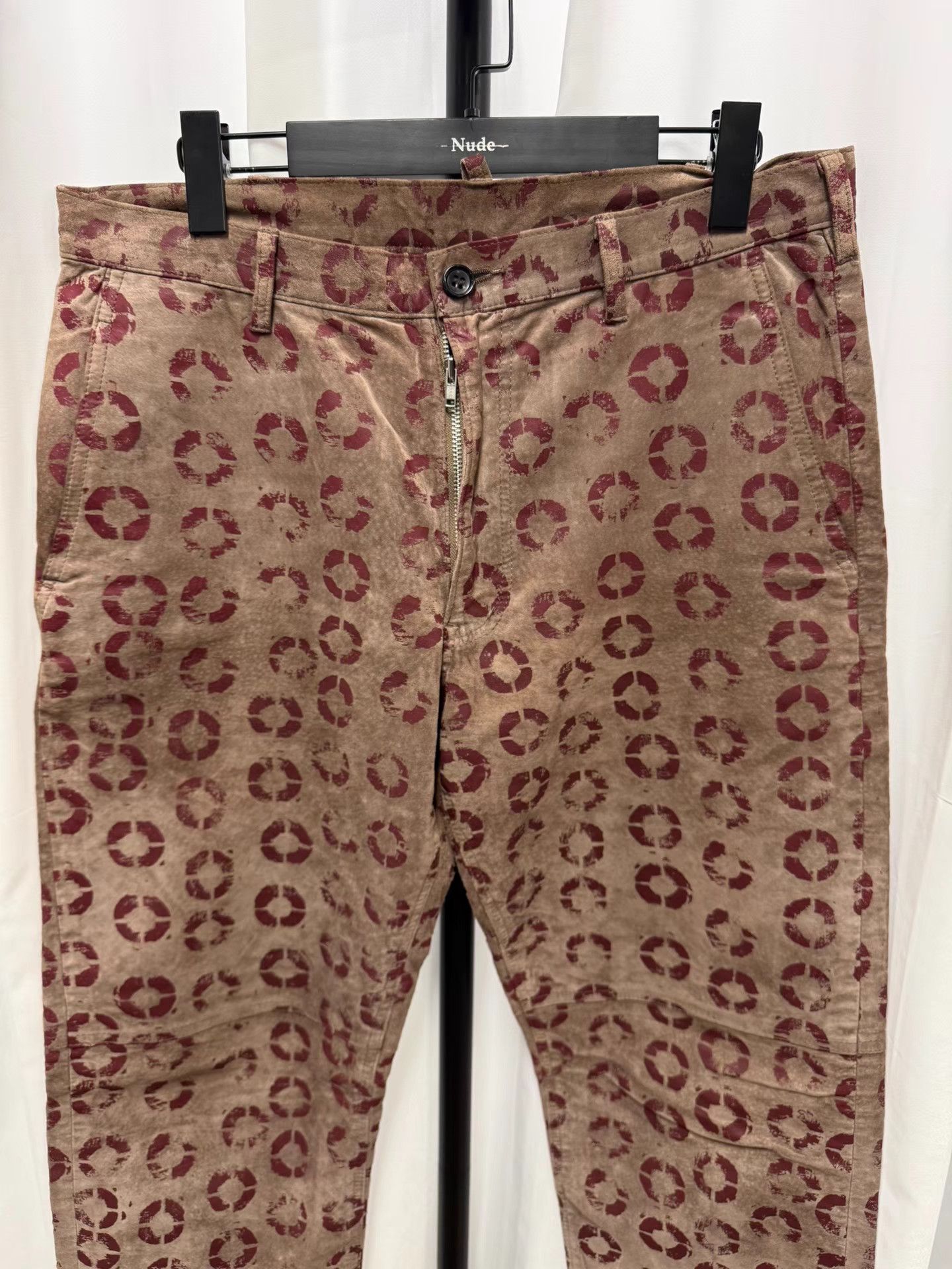 Comme des Garcons Homme Plus Comme des garcons homme plus Suede Lip Print Pants K20 Size US 35 - 2 Thumbnail