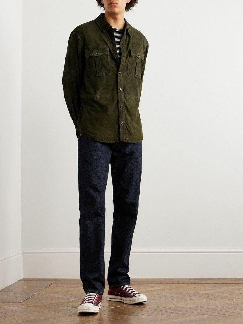 Polo Ralph Lauren Ralph Lauren Suede Utility Jacket Green Goat Leather Field L Size US L / EU 52-54 / 3 - 2 Thumbnail