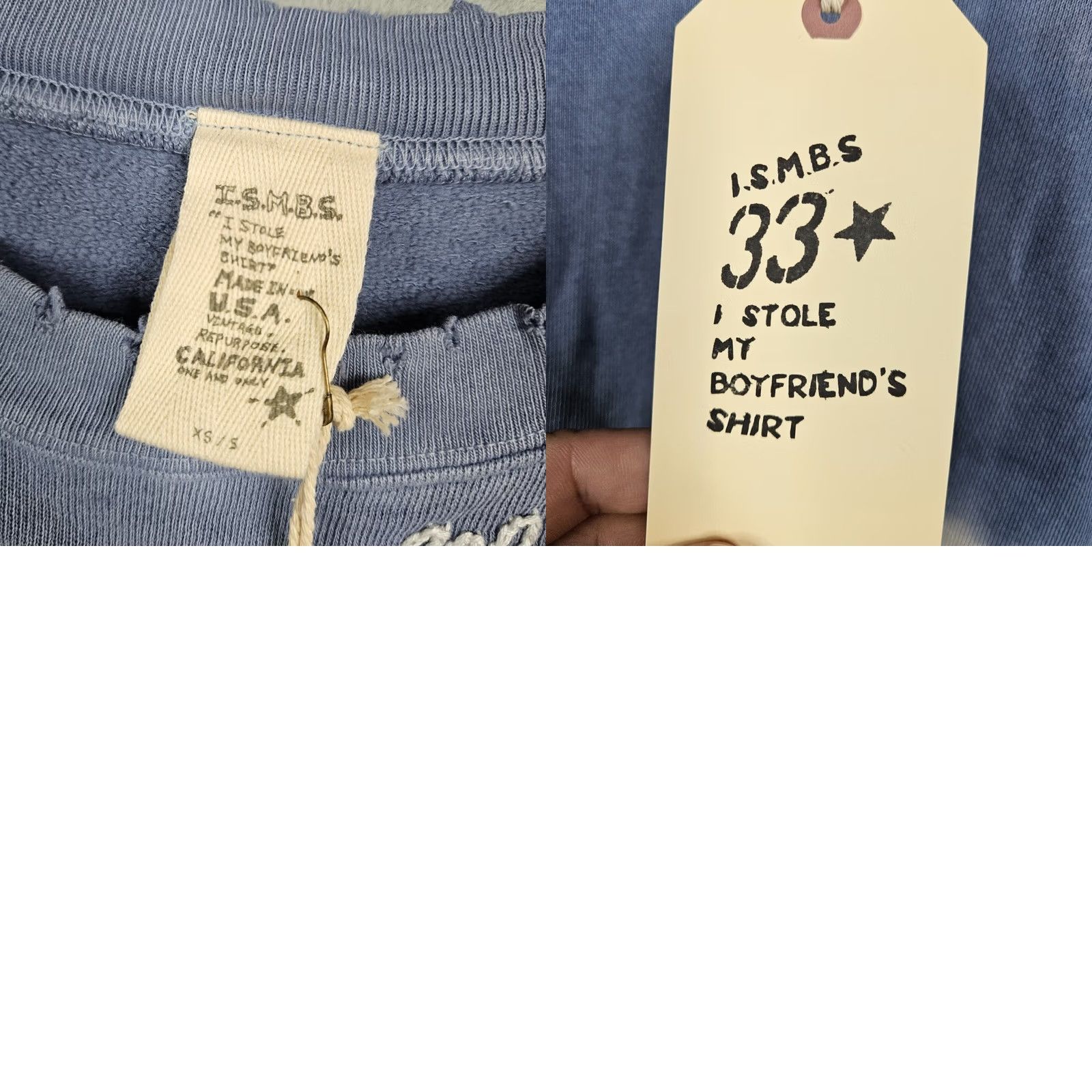 Vintage ISMBS I Stole My Boyfriends Marin County Tie dye Women's Sweatshirt XS/S NEW Size XS / US 0-2 / IT 36-38 - 8 Thumbnail