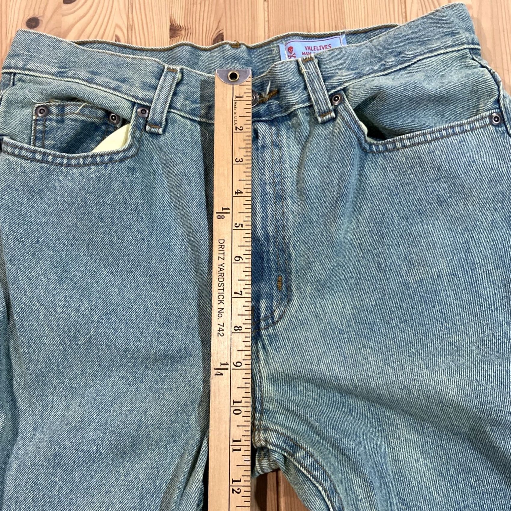 Denime Valelives Jeans Flared Denim Longn Men's Light Wash 30x32 Regular Inseam 47 Cotton Cotton Denim Breathable Comfort Relaxed Pants Mens Size US 30 / EU 46 - 5 Thumbnail