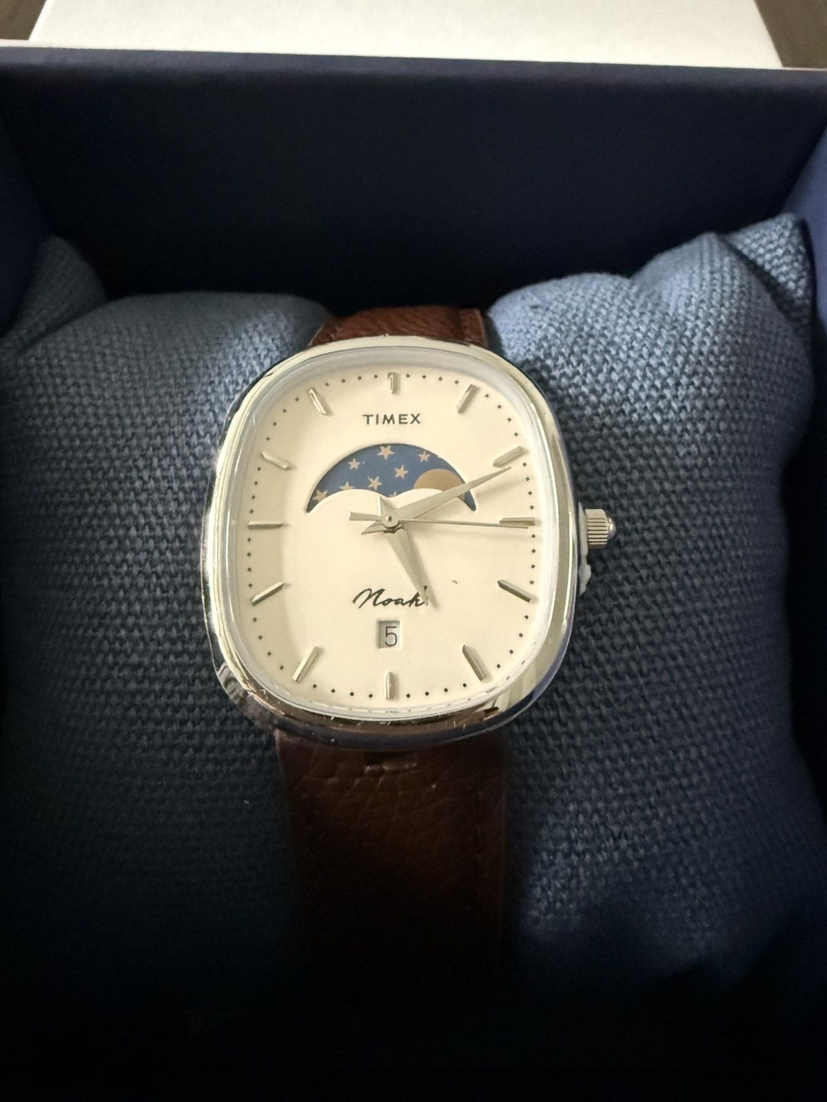 Noah × Timex Noah x Timex Oval Moon Phase Watch Brown/Steel Size ONE SIZE - 2 Thumbnail