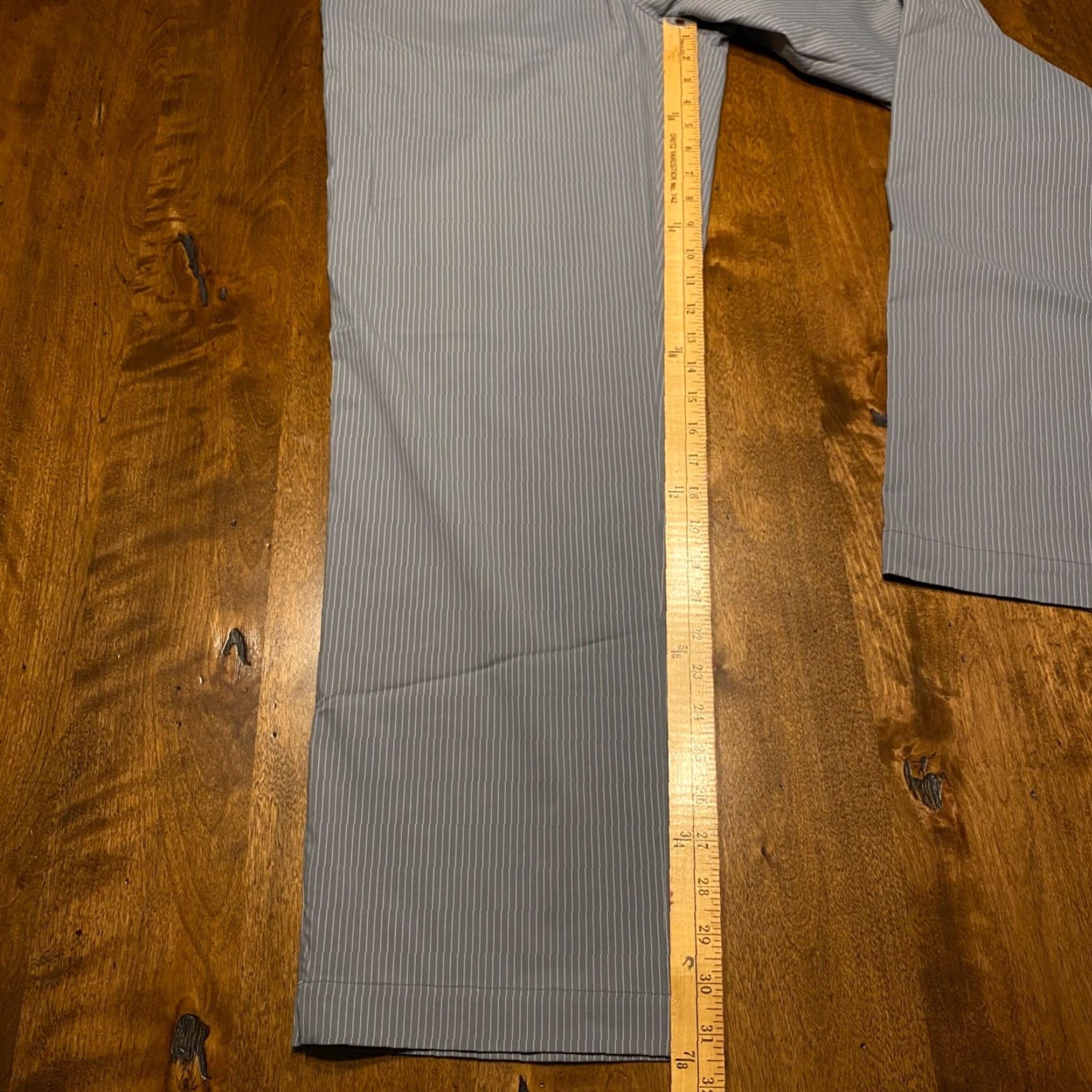 Nike Nike Pants Mens 34x32 Gray Striped Golf Straight Leg Fit Dry Casual Size US 34 / EU 50 - 5 Thumbnail