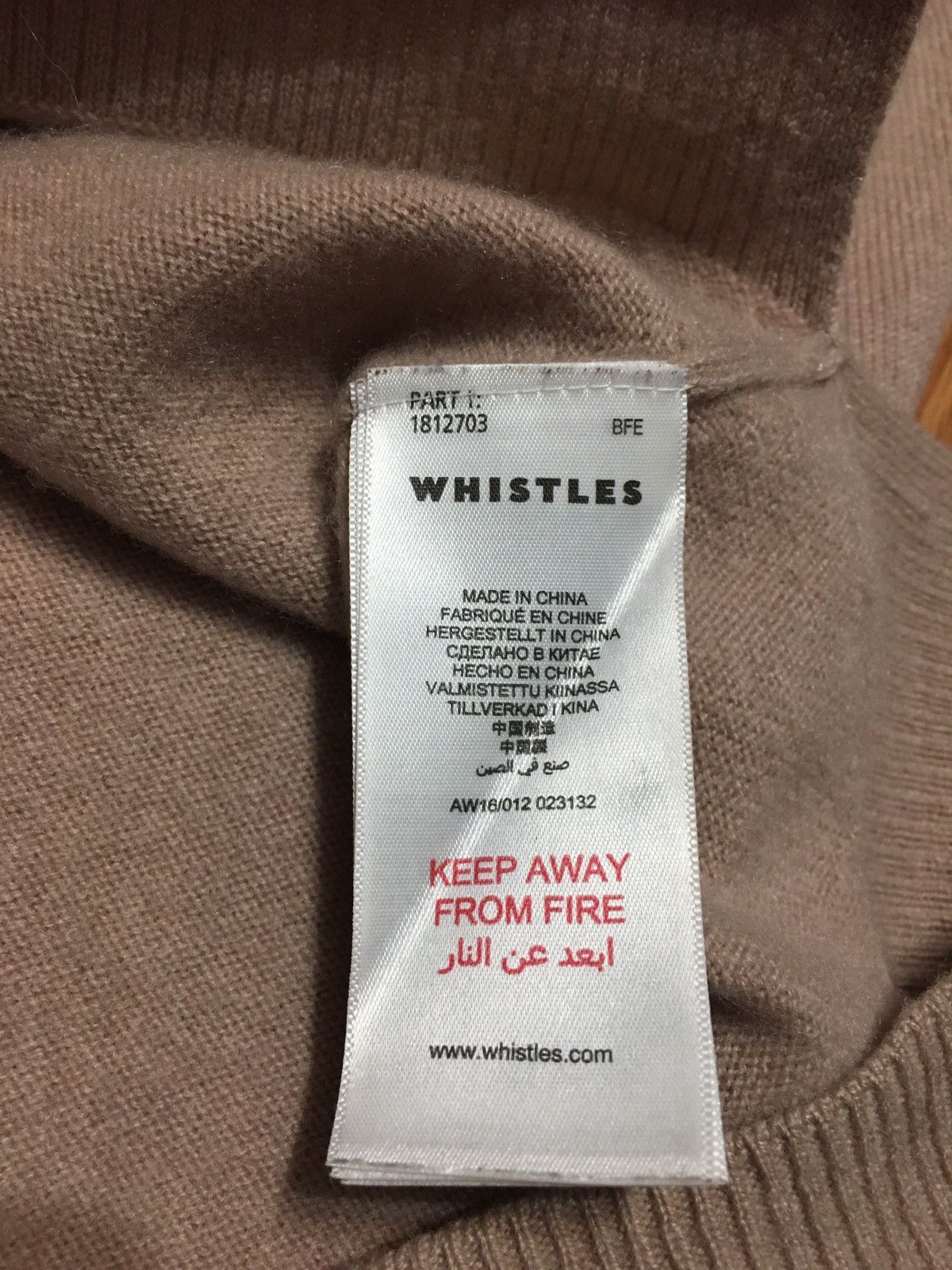 Whistles WHISTLES Pure Cashmere Beige Sweater Size S Size S / US 4 / IT 40 - 13 Thumbnail