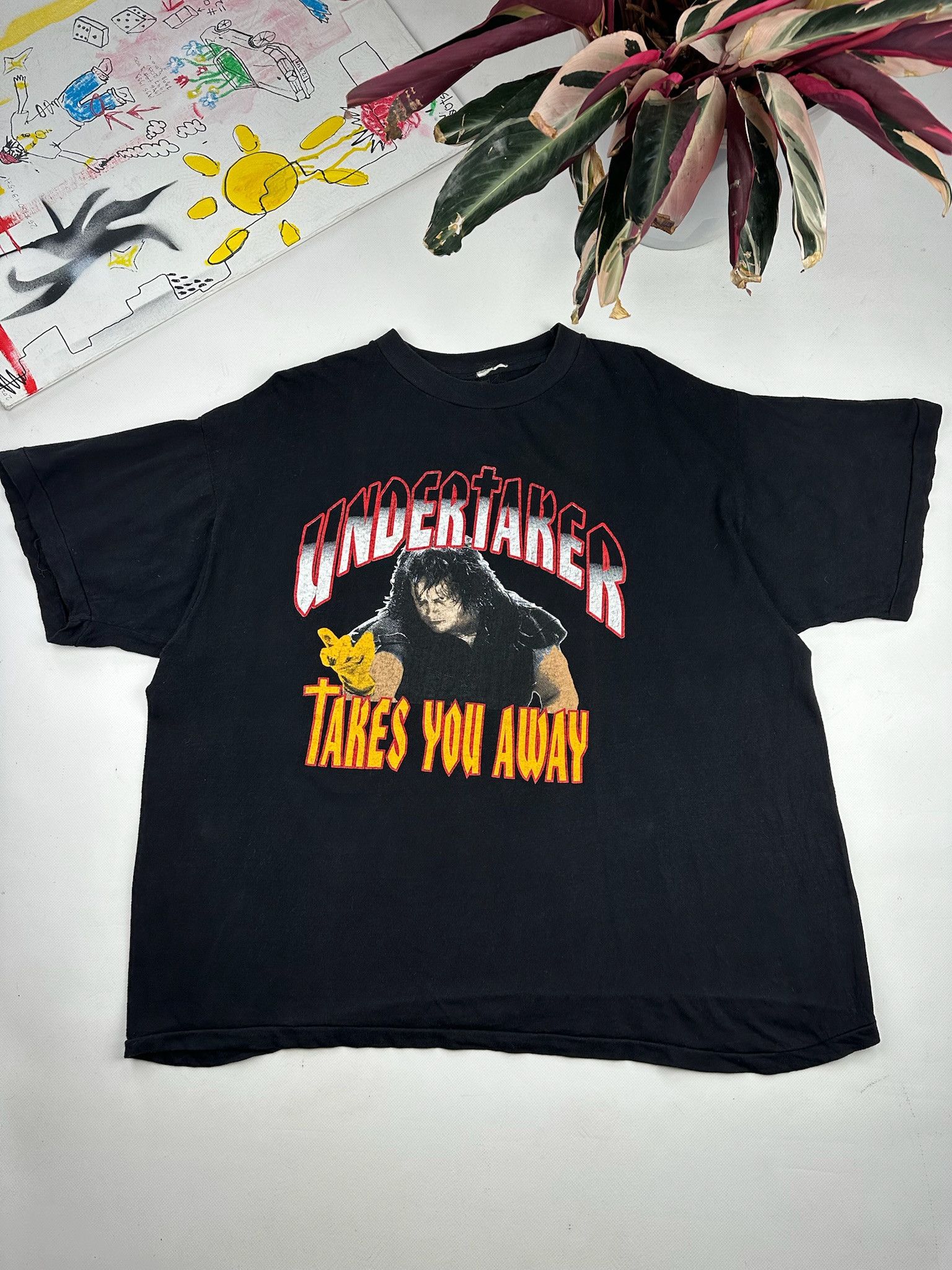 Vintage Vintage The Undertaker T-Shirt WWF WWE Wrestling Size US L / EU 52-54 / 3 - 1 Thumbnail