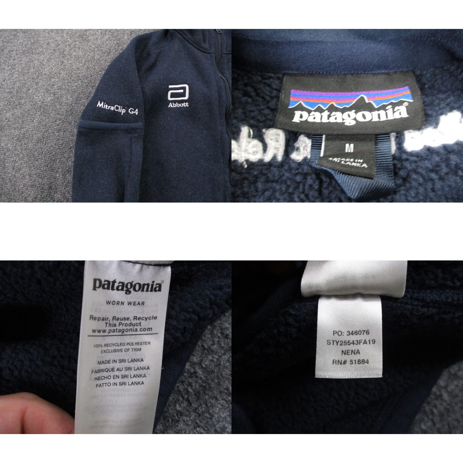 Patagonia Patagonia Jacket Women M Blue Better Sweater Fleece Windbreaker Outdoor Casual Zip Pockets Embroidered Logo 90s style Mens Women Size M / US 6-8 / IT 42-44 - 8 Thumbnail