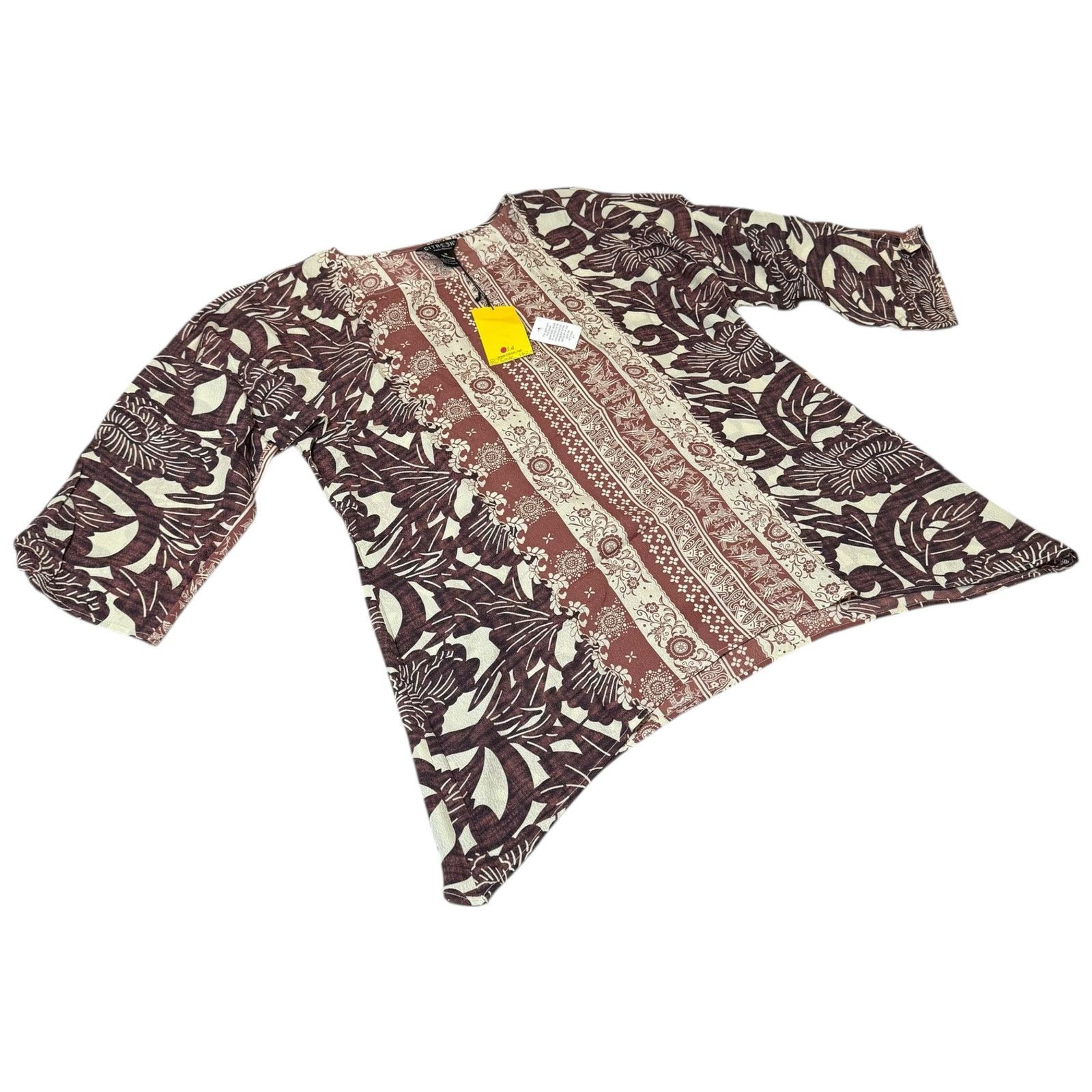 Other NEW Citron Santa Monica Tunic Top Silk Pattern Print Medium Size M / US 6-8 / IT 42-44 - 1 Thumbnail