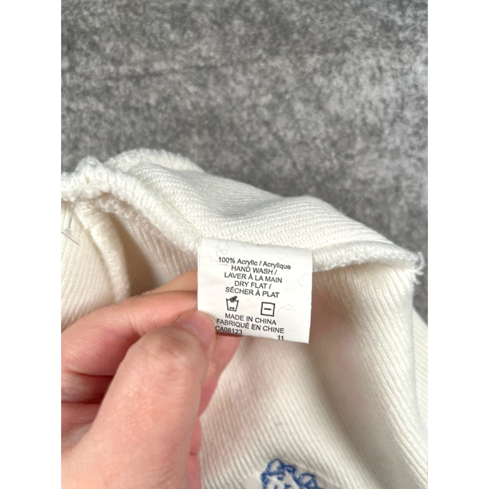 Vintage Manitora Moose Beanie Toque Adult One Size White Knit 100% Acrylic Ski Size ONE SIZE - 8 Thumbnail