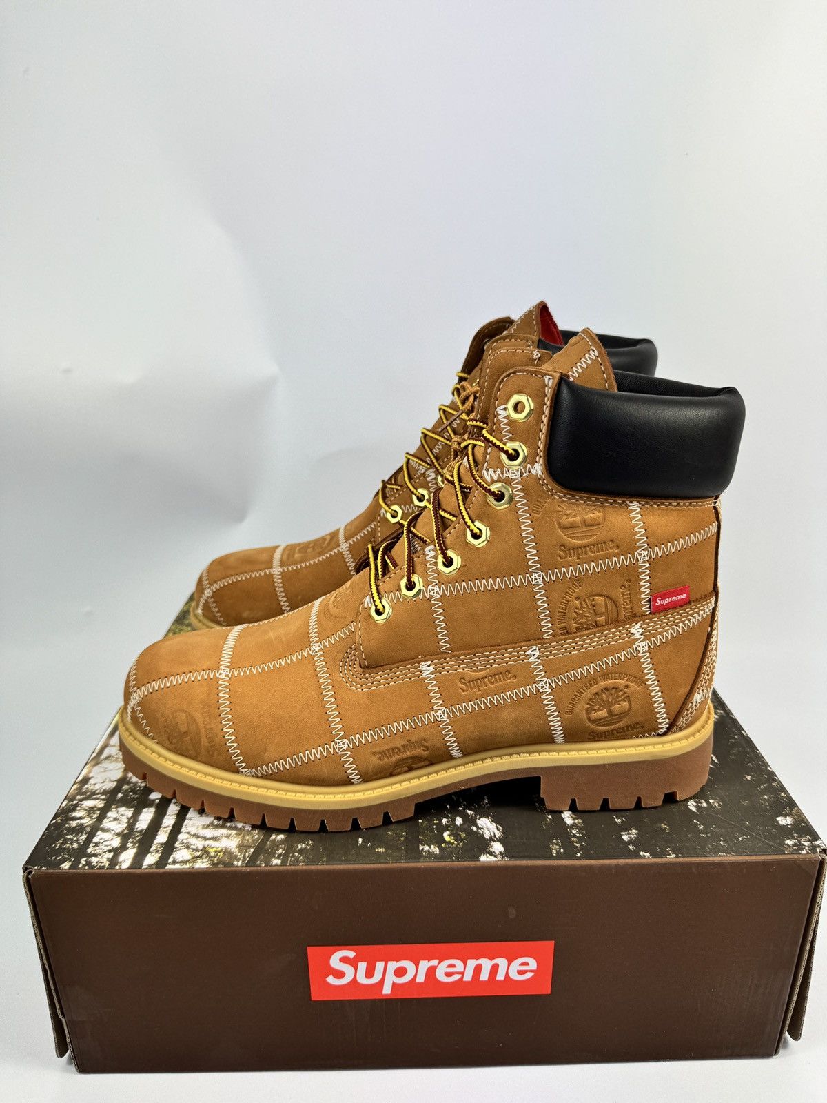 Timberland x SUPREME 6’’ PATCHWORK BOOTS Size US 9.5 / EU 42-43 - 5 Thumbnail