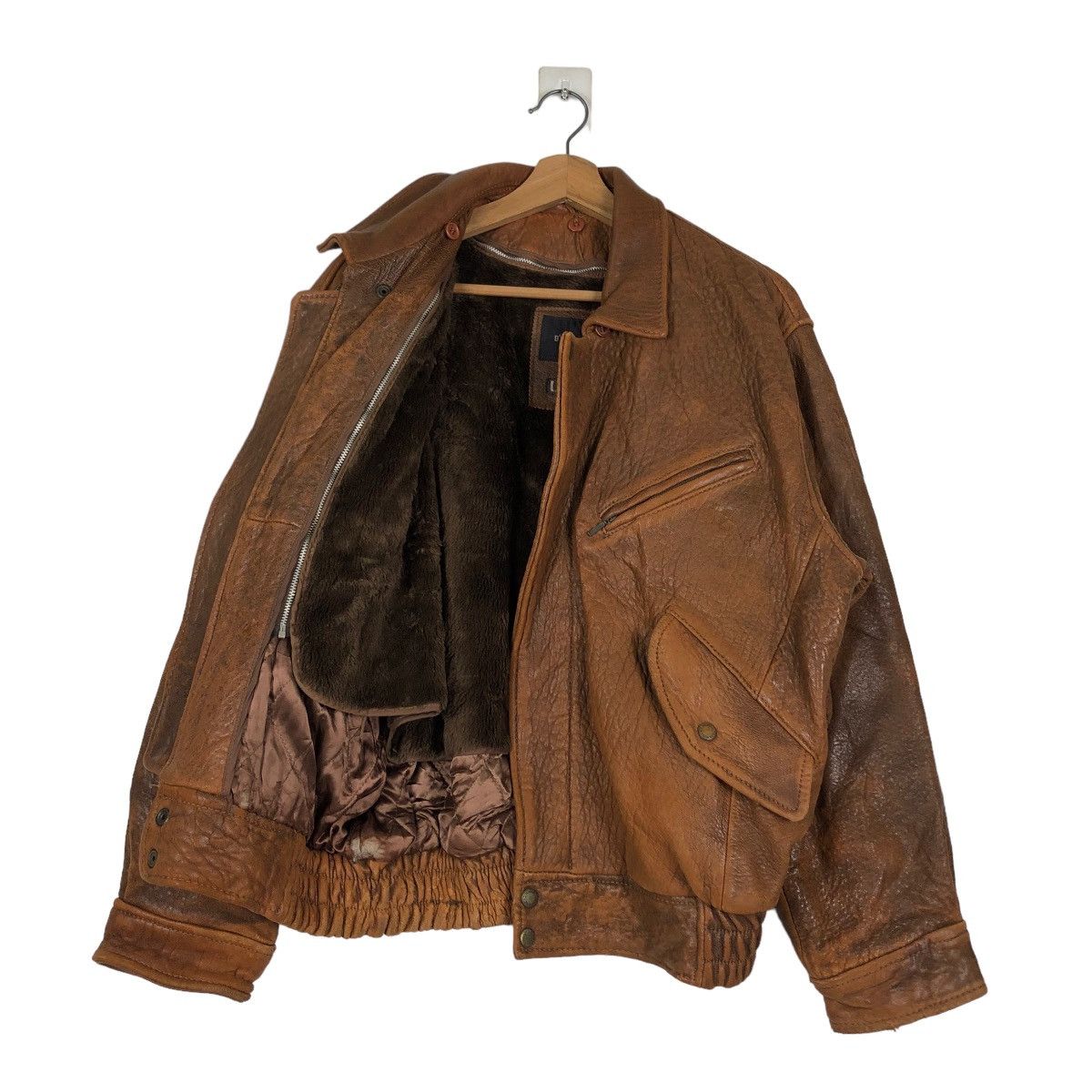 Vintage 📌VINTAGE FLY LEATHER JACKET D’HOMME A HOMME JAPAN MADE Size US M / EU 48-50 / 2 - 2 Thumbnail
