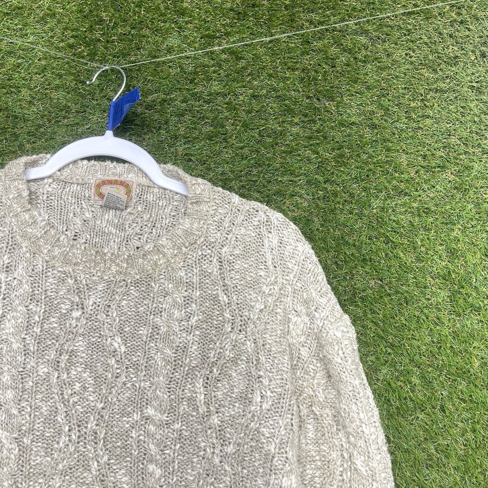Banana Republic VINTAGE Banana Republic Linen Sweater Mens XL Chunky Knit Beige Cotton Blend Sweater Pullover Crew Neck Long Sleeve Casual 90s Retro Beige Mens XL Size US XL / EU 56 / 4 - 2 Thumbnail