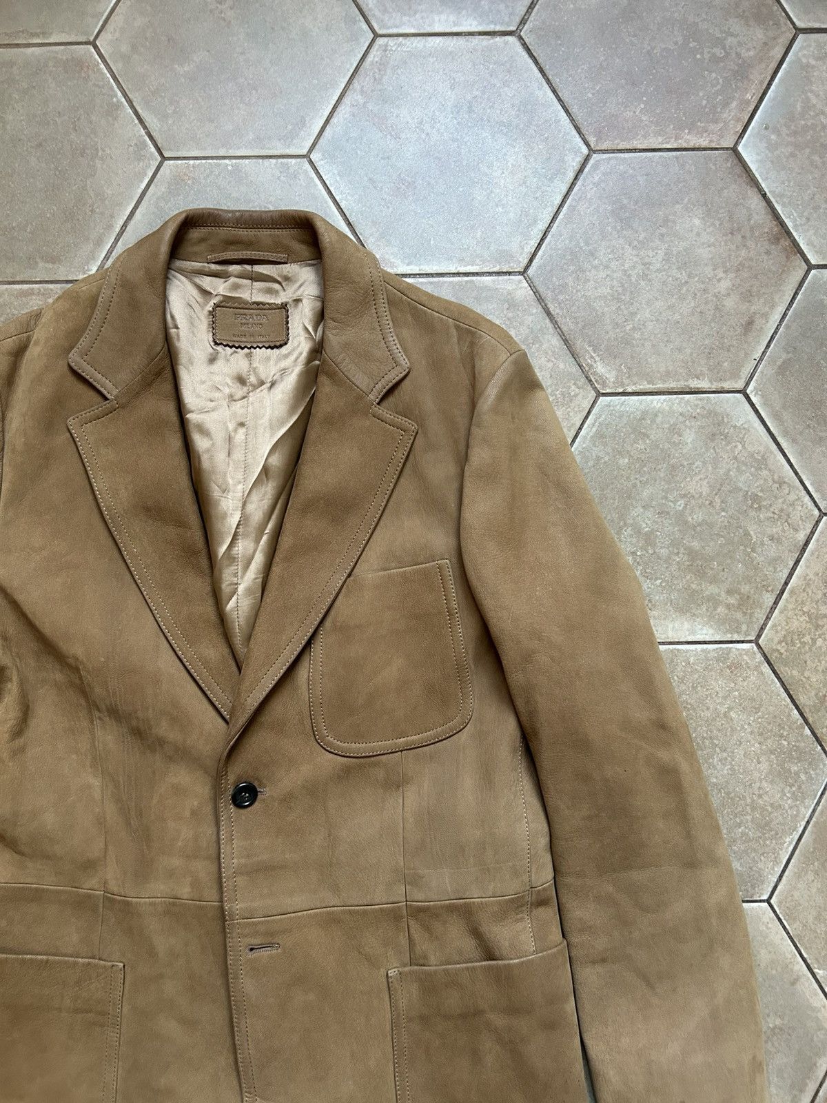 Prada Prada leather blazer Size US M / EU 48-50 / 2 - 4 Thumbnail