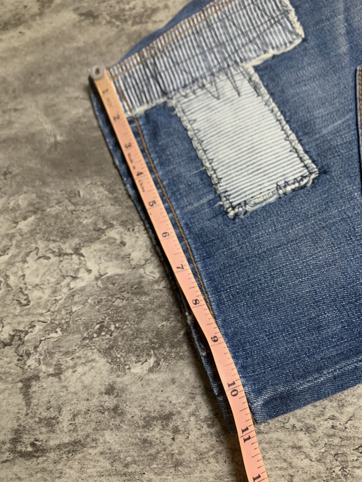 Issey Miyake Issey Miyake Ne Net Patch Work Jeans Short Kapital Style Size US 33 - 24 Thumbnail