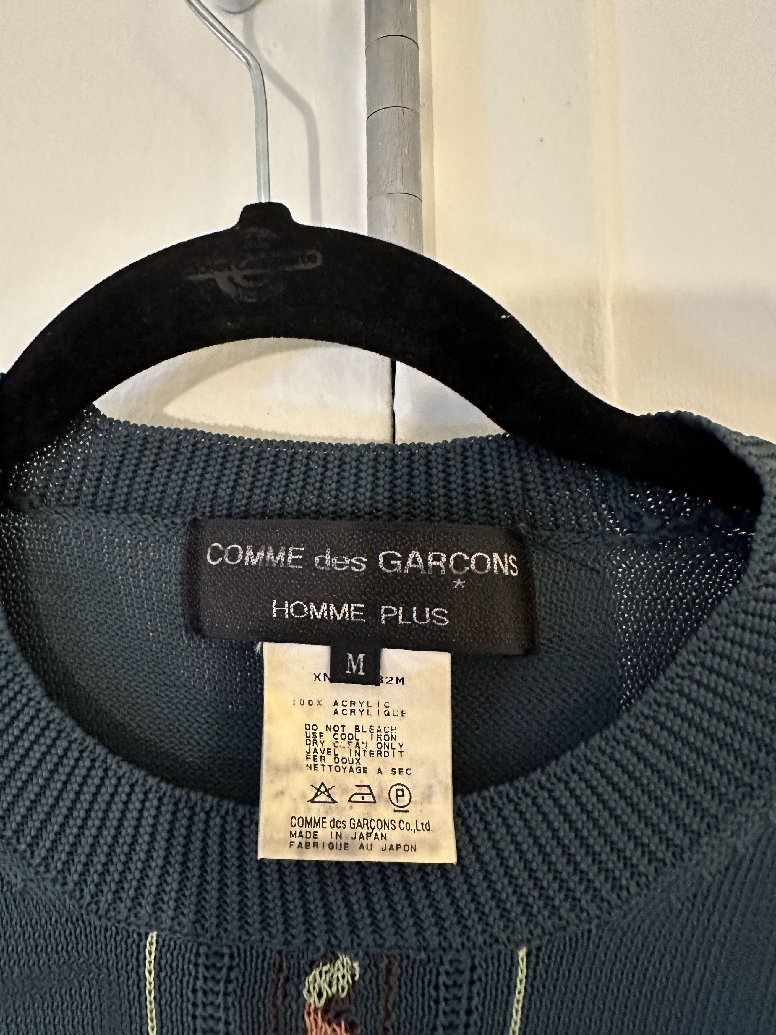 Comme des Garcons × Comme des Garcons Homme Comme des Garçons Homme Single Cable Knit Sweater Size US M / EU 48-50 / 2 - 2 Thumbnail