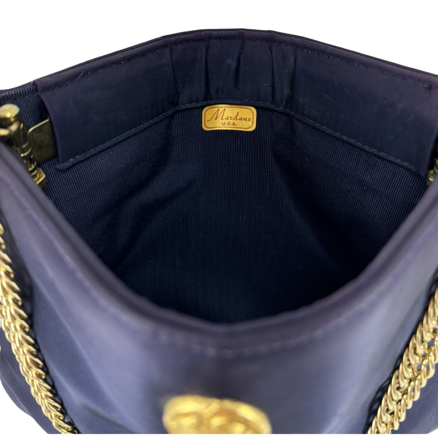 Other Vintage MidCentury Mardane Handbag Royal Blue Gold Cougar Size ONE SIZE - 4 Thumbnail