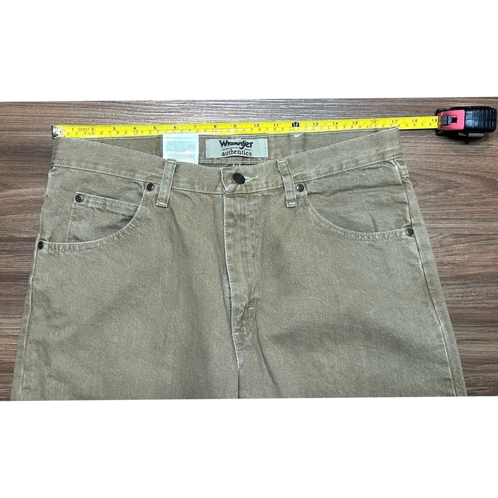 Wrangler Improved Title: Wrangler Mens Regular Fit Classic 5-Pocket Brown Flex Jeans 34x30 Size US 34 / EU 50 - 5 Thumbnail