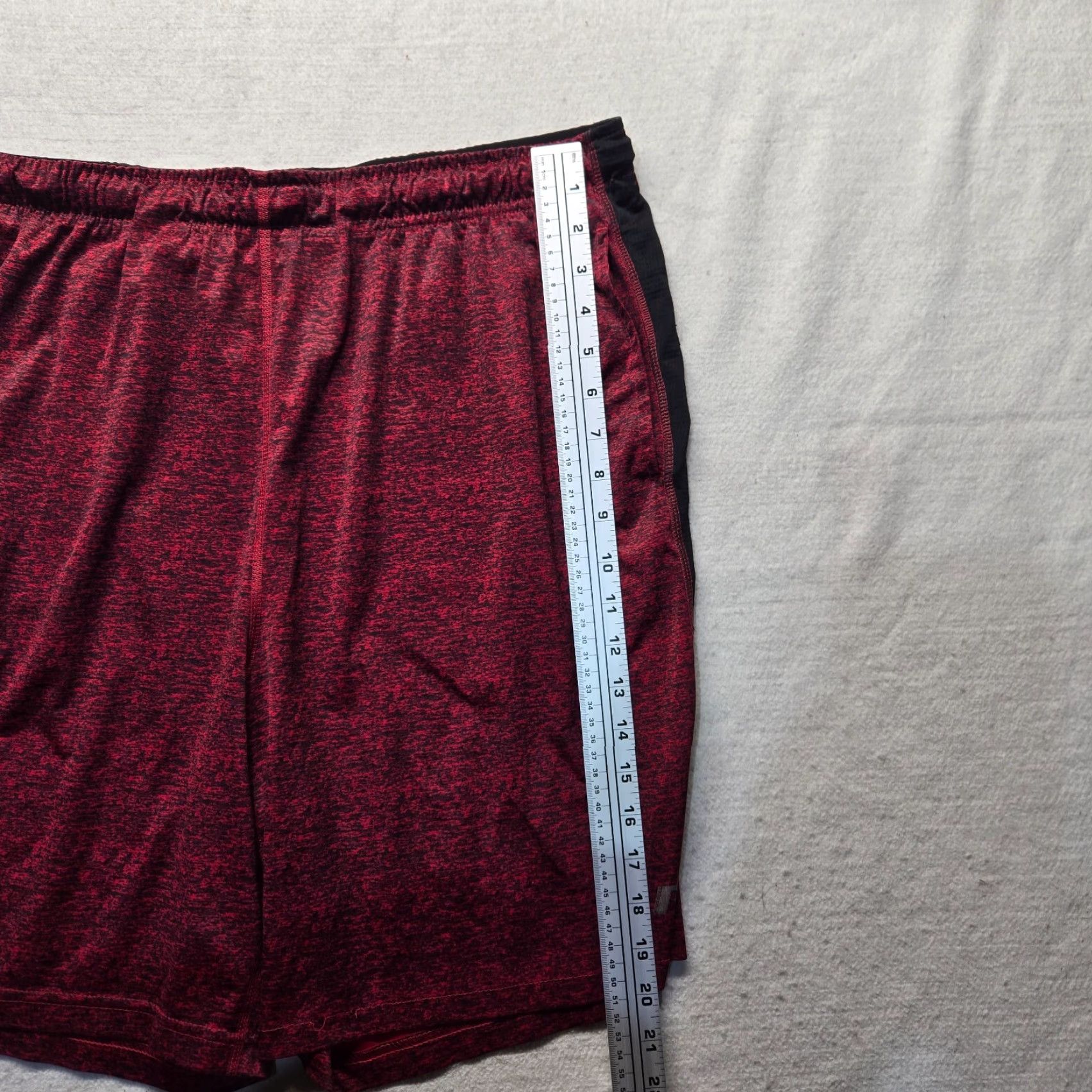 Russell Athletic Russell Athletic Red Polyester Basketball Shorts Mens L Adult Basketball Shorts Color Red Breathable Elastic Waist Easy Care Sports Shorts Size US 33 - 5 Thumbnail