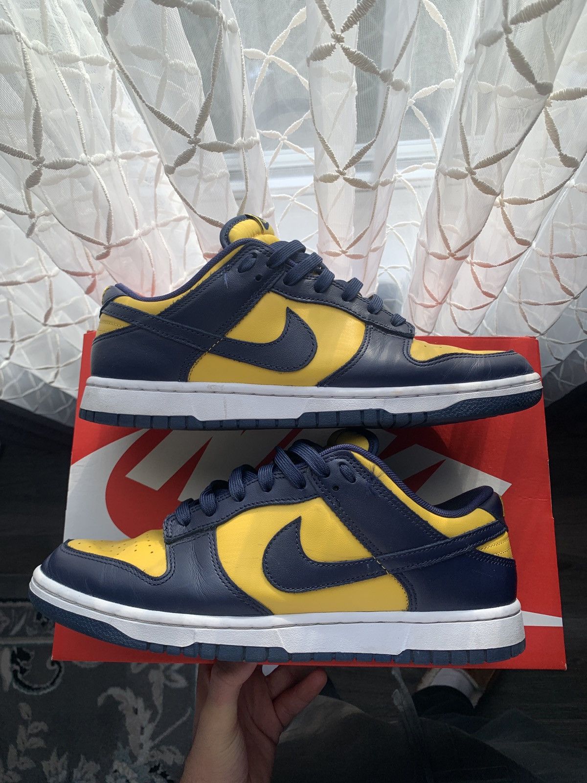 Nike × Vintage Nike Dunk Low “Michigan” Size US 10 / EU 43 - 1 Thumbnail