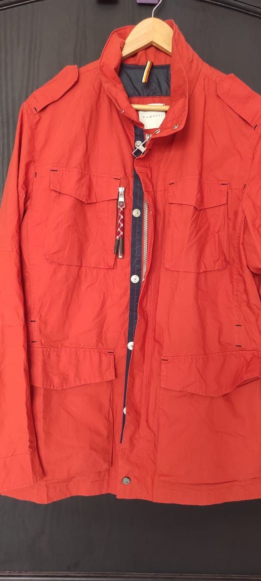Bugatti BUGATTI Light Orange Jacket Full Zip 4 Pockets Made Germany Size M / US 6-8 / IT 42-44 - 3 Thumbnail