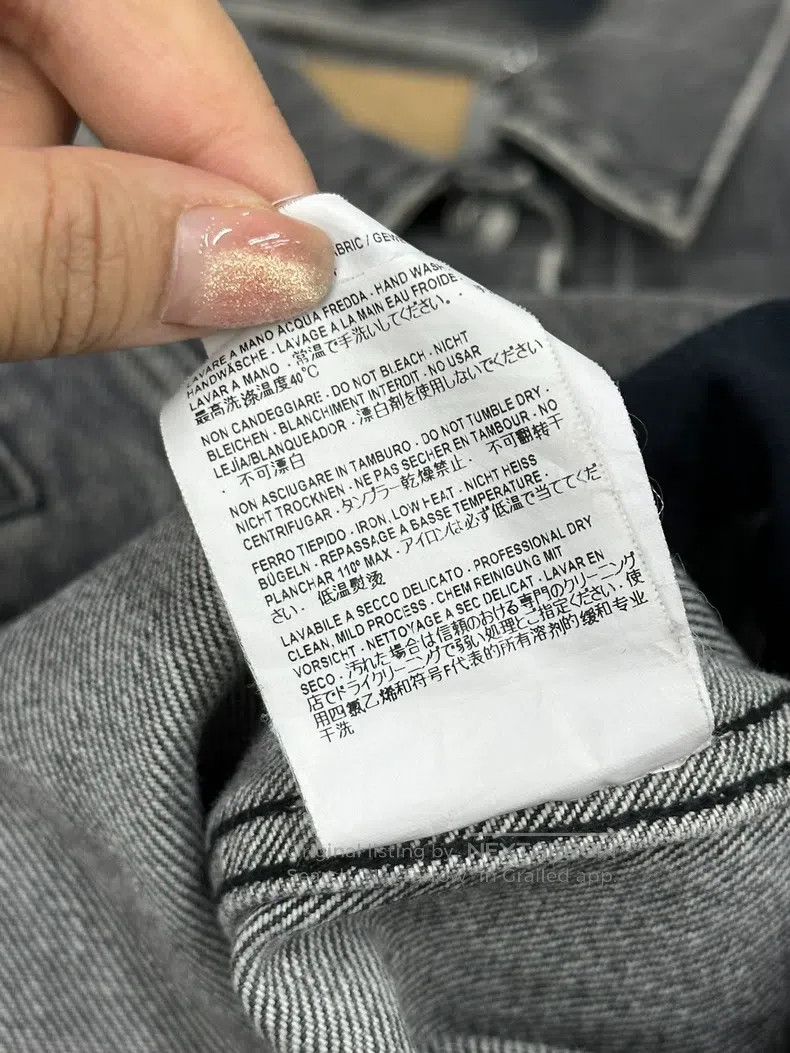 Balenciaga Balenciaga Black gradient asymmetric denim jacket Size XXS / US 00 / IT 34 - 9 Thumbnail