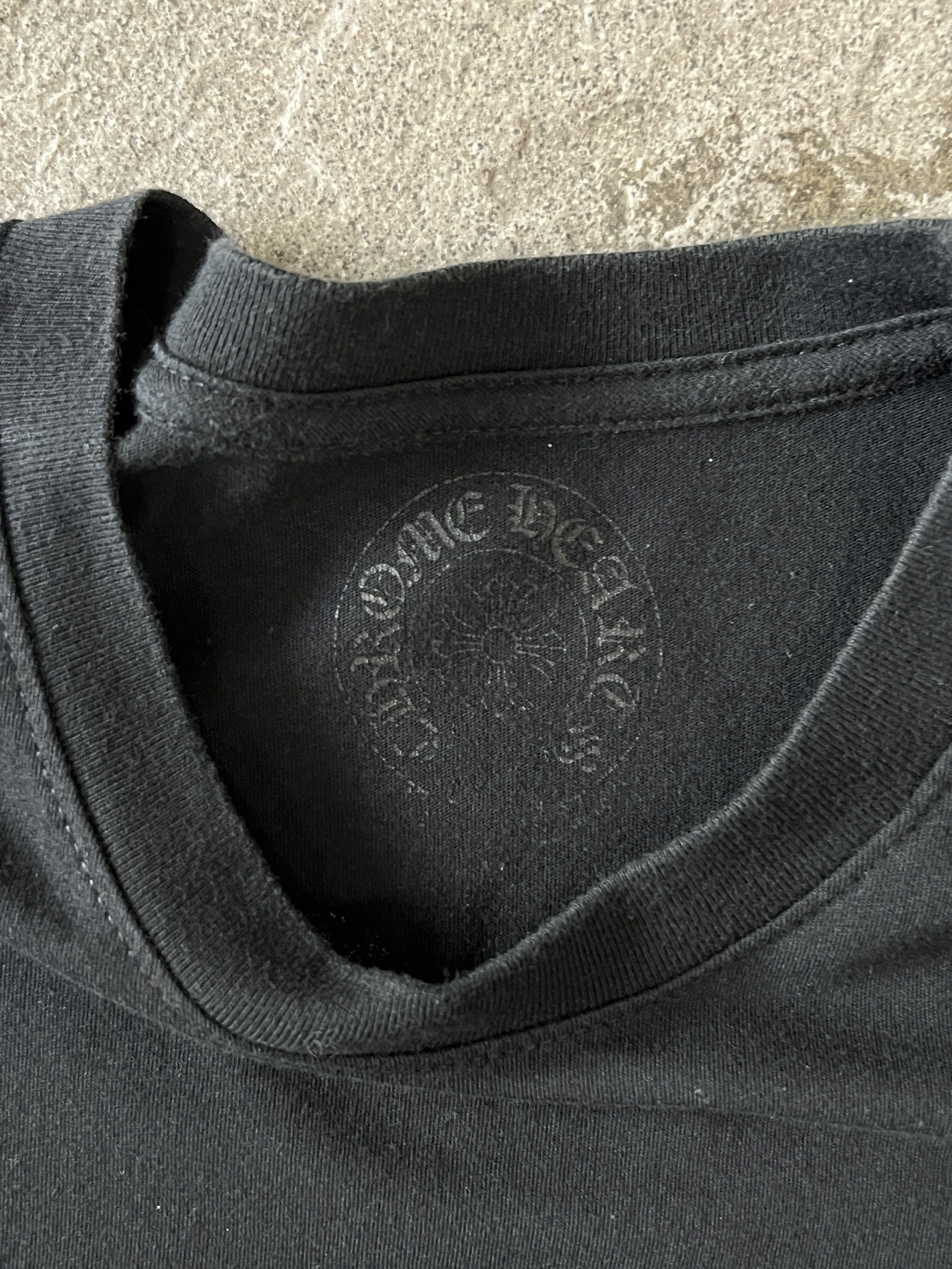 Chrome Hearts Chrome Hearts Orange Cross Pocket Tee Black Medium Size US M / EU 48-50 / 2 - 6 Thumbnail