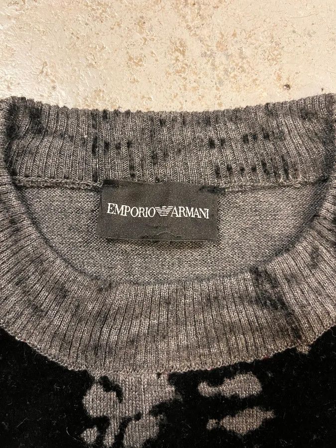 Emporio Armani FW2014 Emporio Armani Abstract Skyscrapers Grey Sweater Size US M / EU 48-50 / 2 - 9 Thumbnail