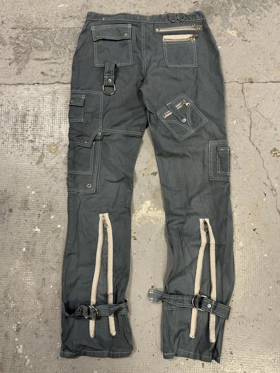 Dolce & Gabbana SS2003 Dolce & Gabbana Grey Army Multi Zips Bondage Pants Size US 30 / EU 46 - 2 Thumbnail