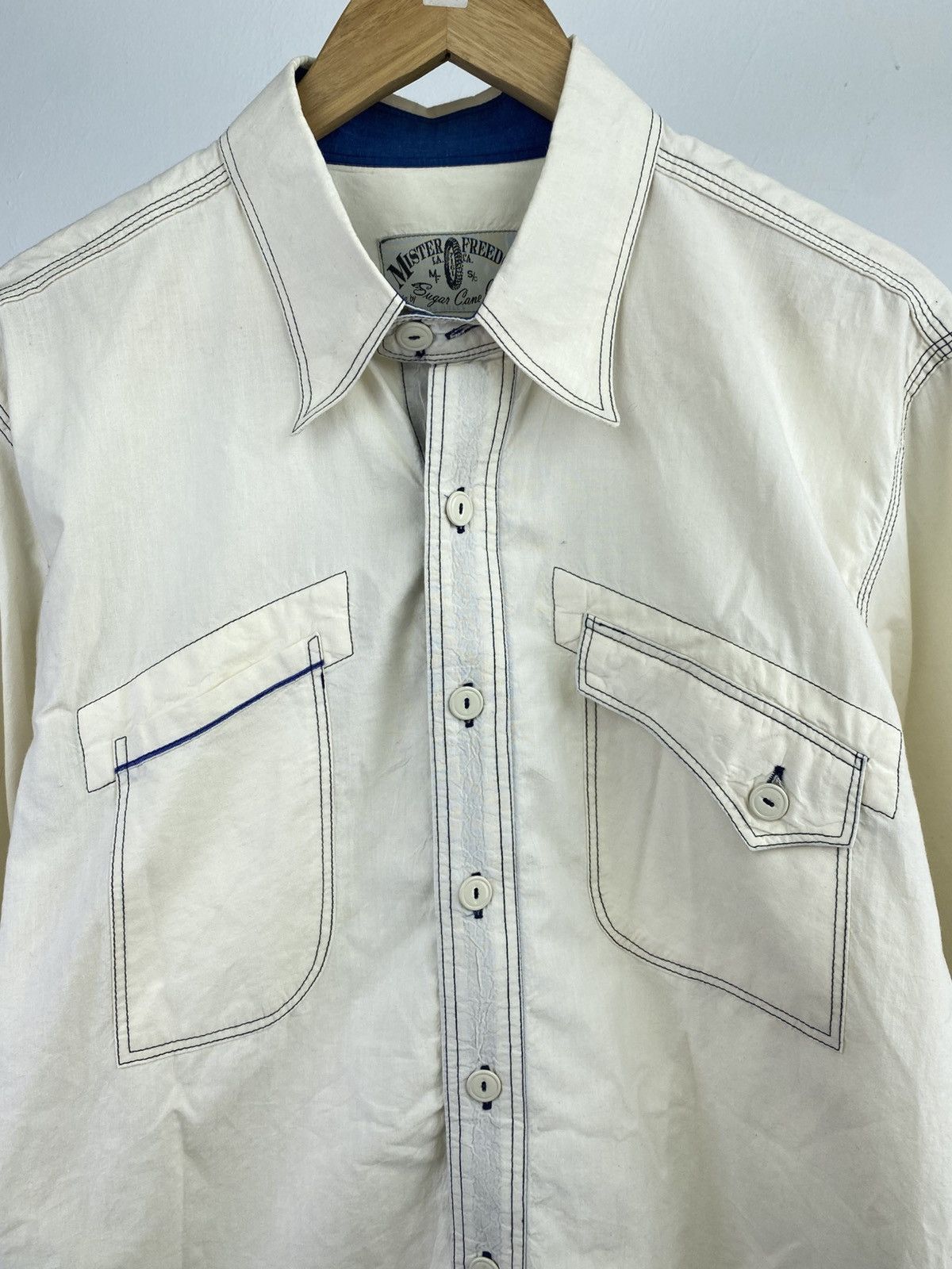 Mister Freedom × Sugar Cane Mister Freedom Sugarcane Chambray Shirt Size US L / EU 52-54 / 3 - 4 Thumbnail
