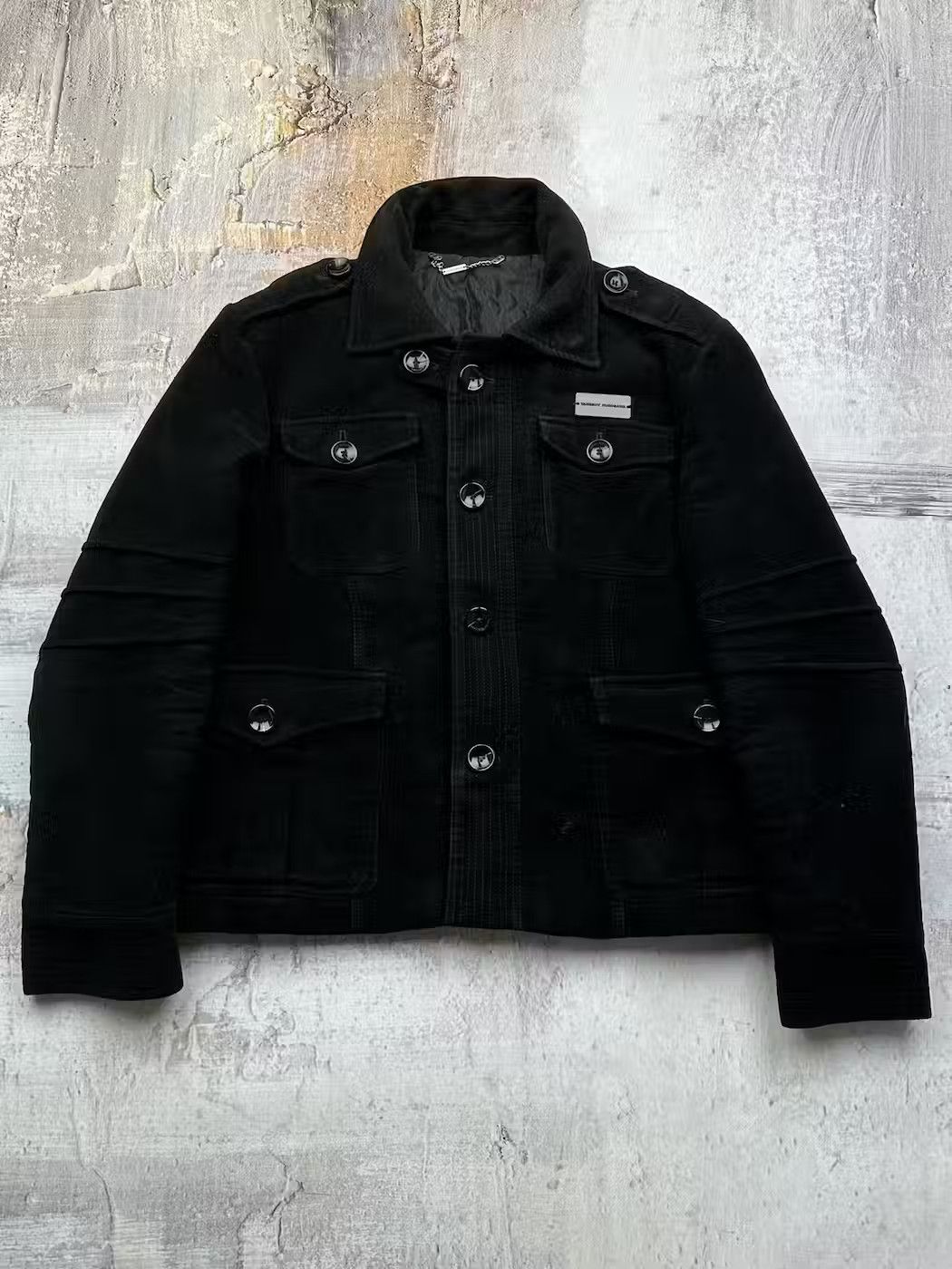 image of Avant Garde x Takashi Murakami Takeshy Kurosawa Vintage Japanese Jacket in Black (Size Medium)