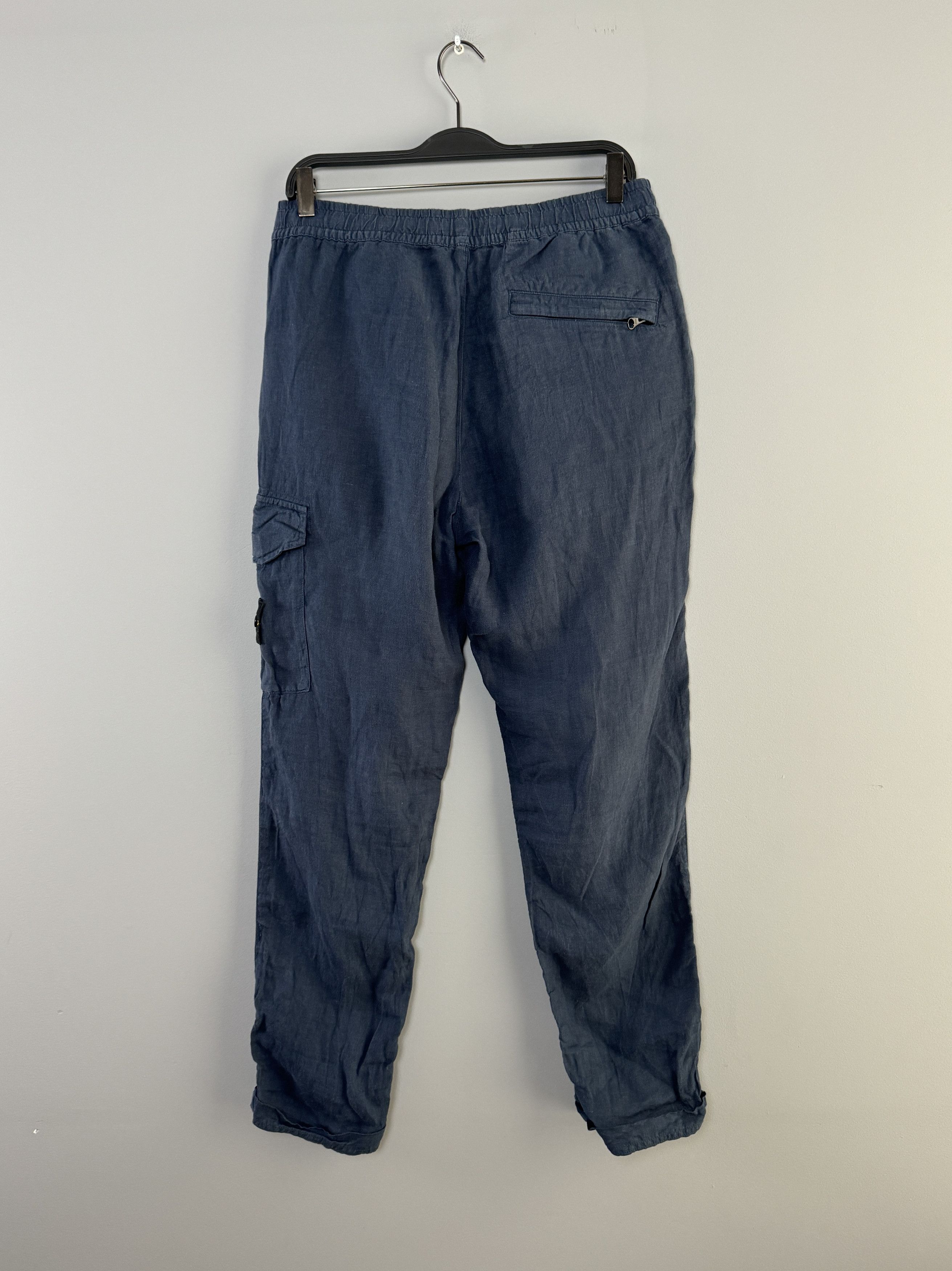 Stone Island Stone Island Patch Pocket Cargo Trousers Linen Pants Size 31 Size US 31 - 5 Thumbnail