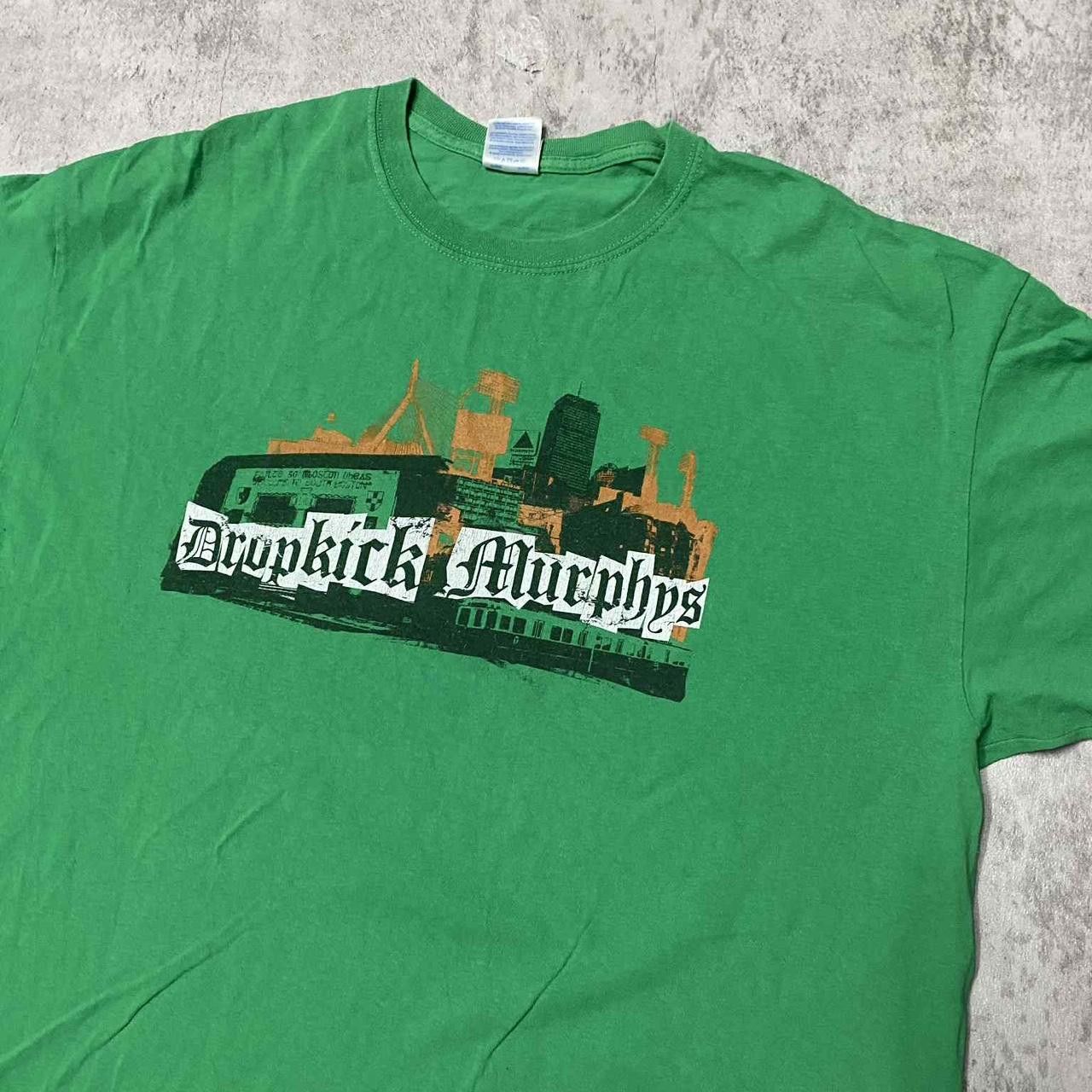 Gildan Green Dropkick Murphys band tee #punkrock Size US XL / EU 56 / 4 - 2 Thumbnail